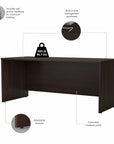 Bush Business Furniture Studio C 72W x 30D Office Desk with Mobile File Cabinet