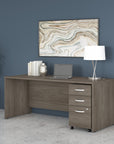 Bush Business Furniture Studio C 72W x 30D Office Desk with Mobile File Cabinet