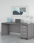 Bush Business Furniture Studio C 72W x 30D Office Desk with Mobile File Cabinet