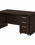 Bush Business Furniture Studio C 60W x 30D Office Desk with Mobile File Cabinet