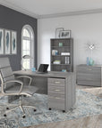 Bush Business Furniture Studio C 60W x 30D Office Desk with Mobile File Cabinet