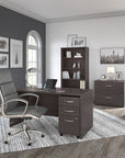 Bush Business Furniture Studio C 60W x 30D Office Desk with Mobile File Cabinet