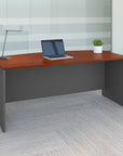 Bush Business Furniture Series C 72W x 36D Bow Front Desk