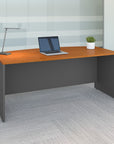 Bush Business Furniture Series C 72W x 36D Bow Front Desk
