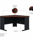 Bush Business Furniture Series A 48W Corner Desk