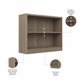 Bush Furniture Universal Small 2 Shelf Bookcase