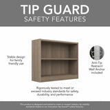 Bush Furniture Universal Small 2 Shelf Bookcase