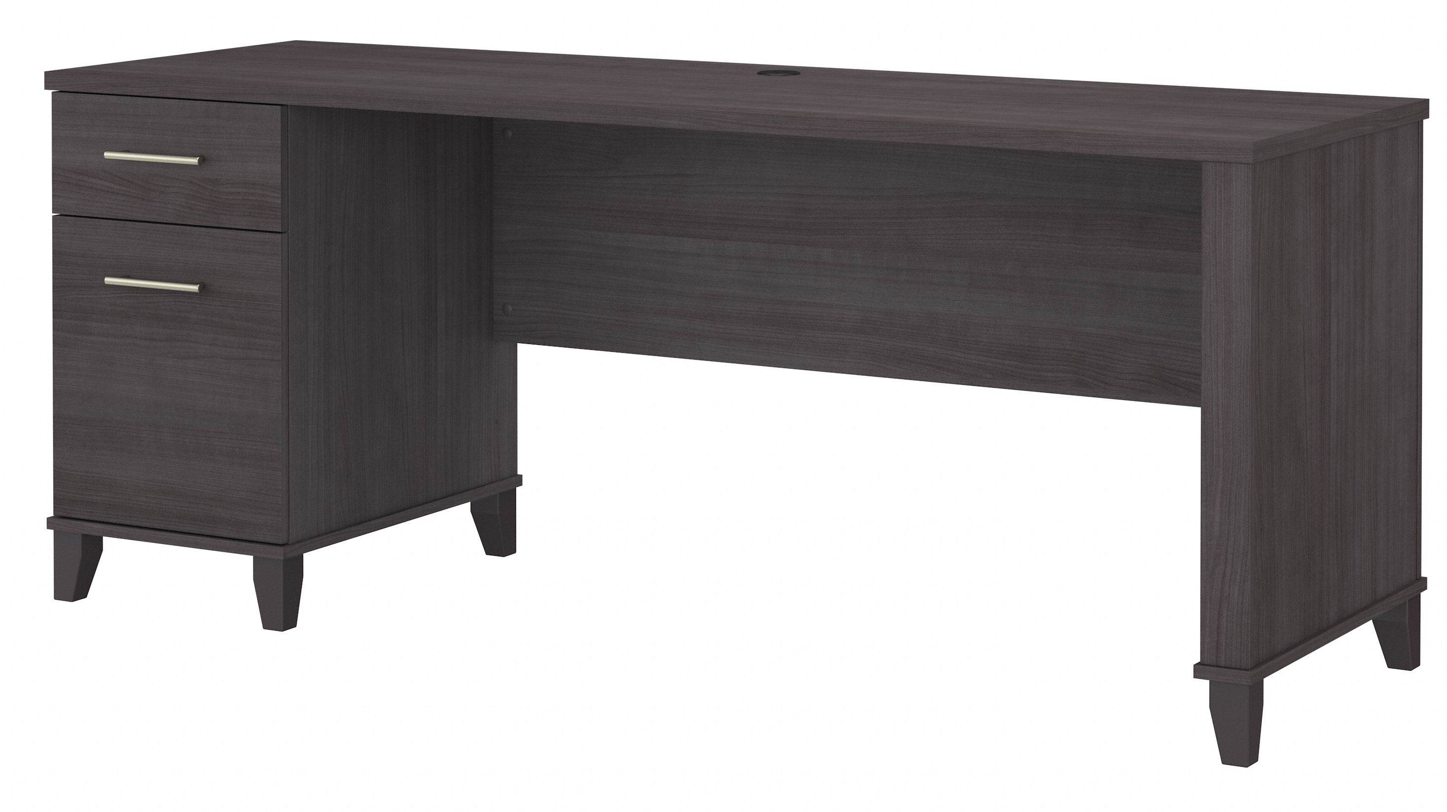 Bush Furniture Somerset 72W Office Desk with Drawers | Storm Gray/White_0