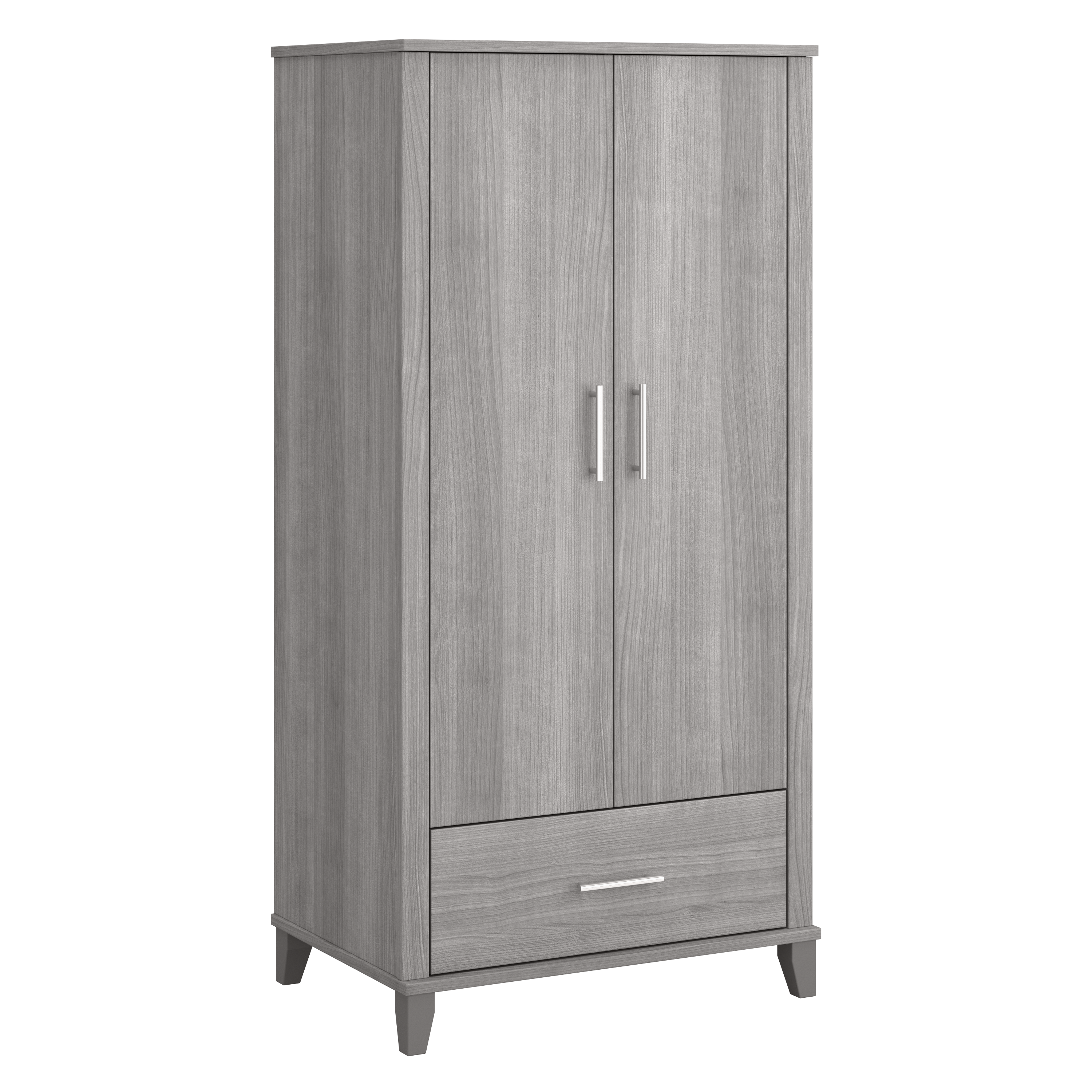 Bush Furniture Somerset Large Armoire Cabinet | Platinum Gray_0