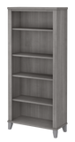 Bush Furniture Somerset Tall 5 Shelf Bookcase | Platinum Gray/White_0