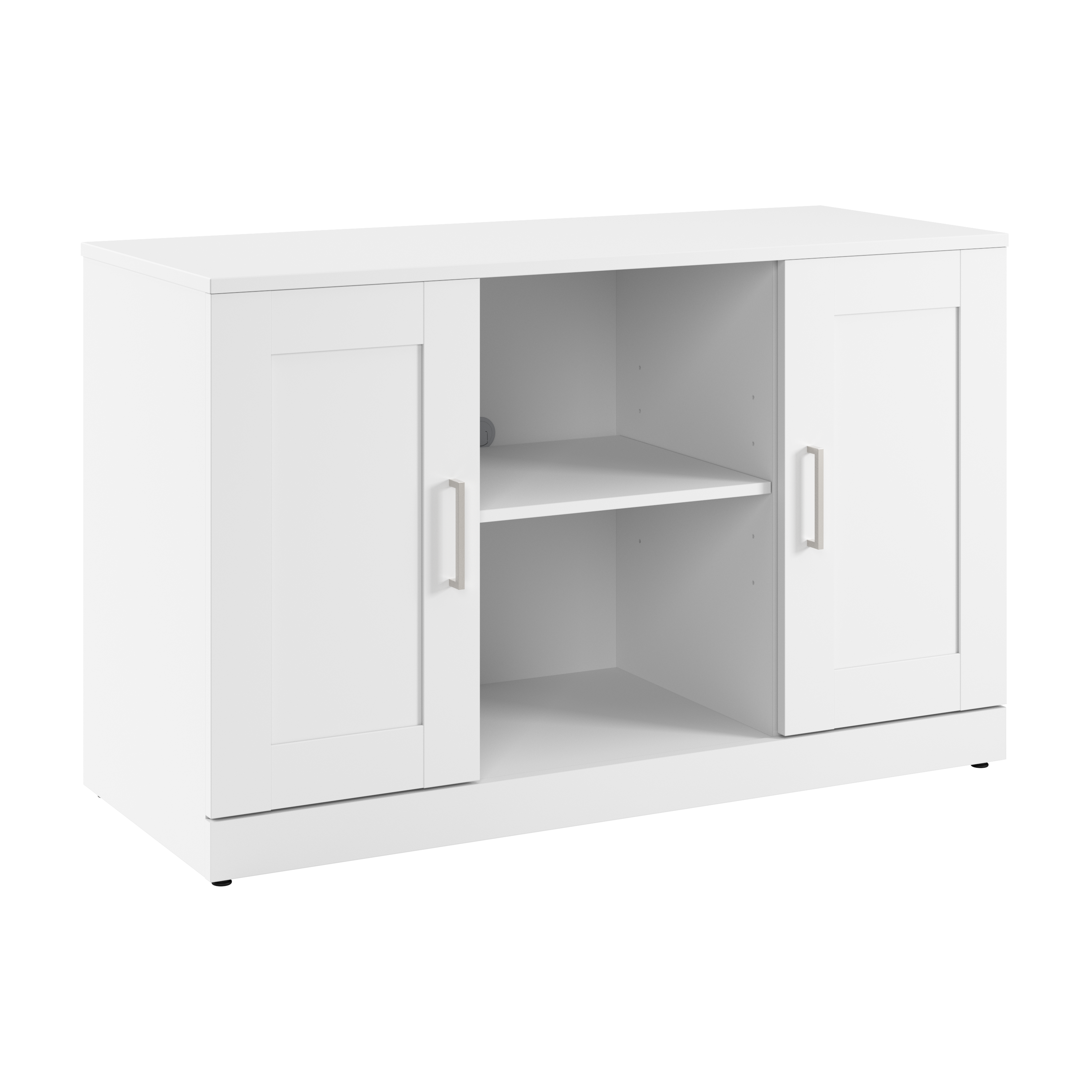 Bush Business Furniture Hampton Heights 48W Bookshelf with Doors | White_0