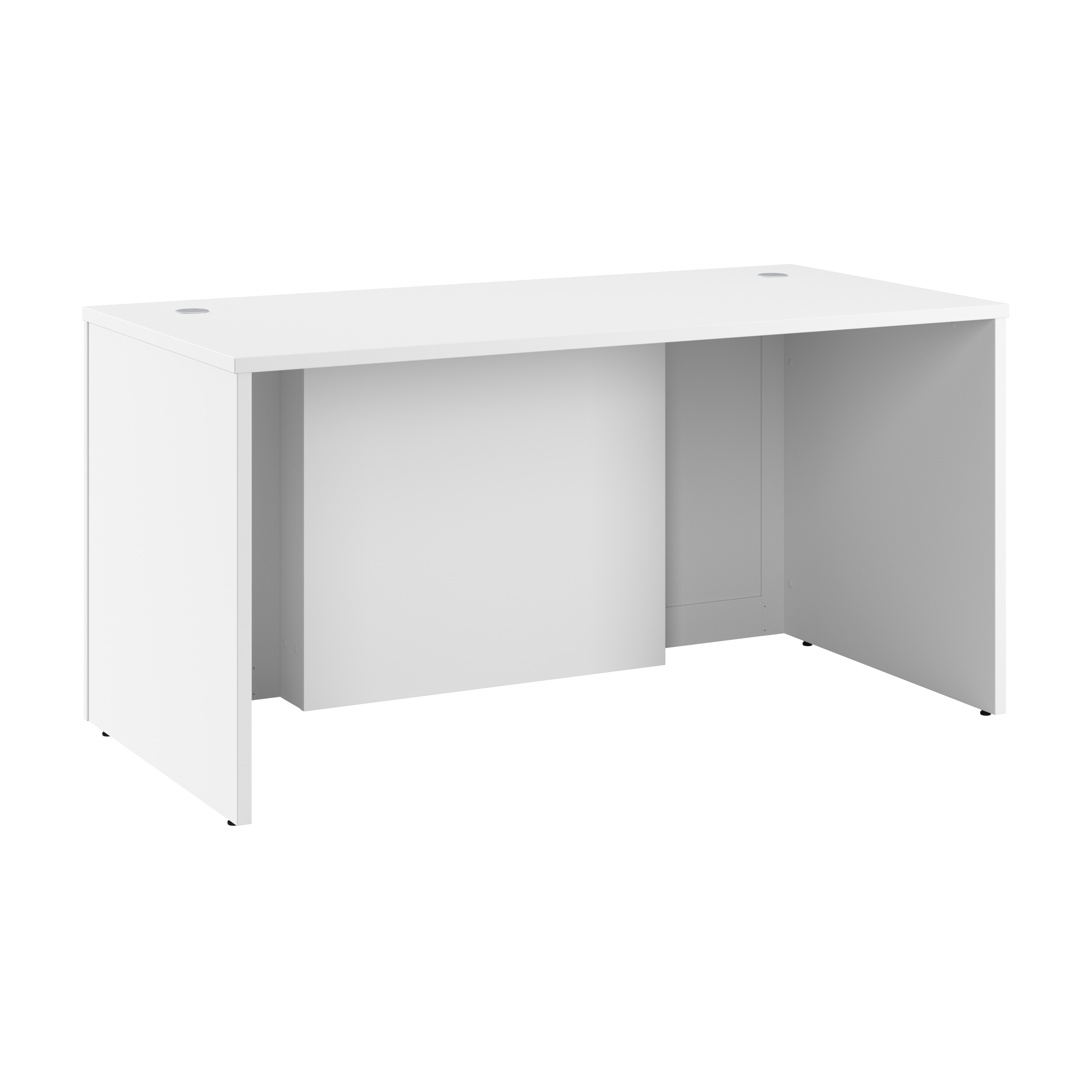 Bush Business Furniture Hampton Heights 60W x 30D Executive Desk | White_0