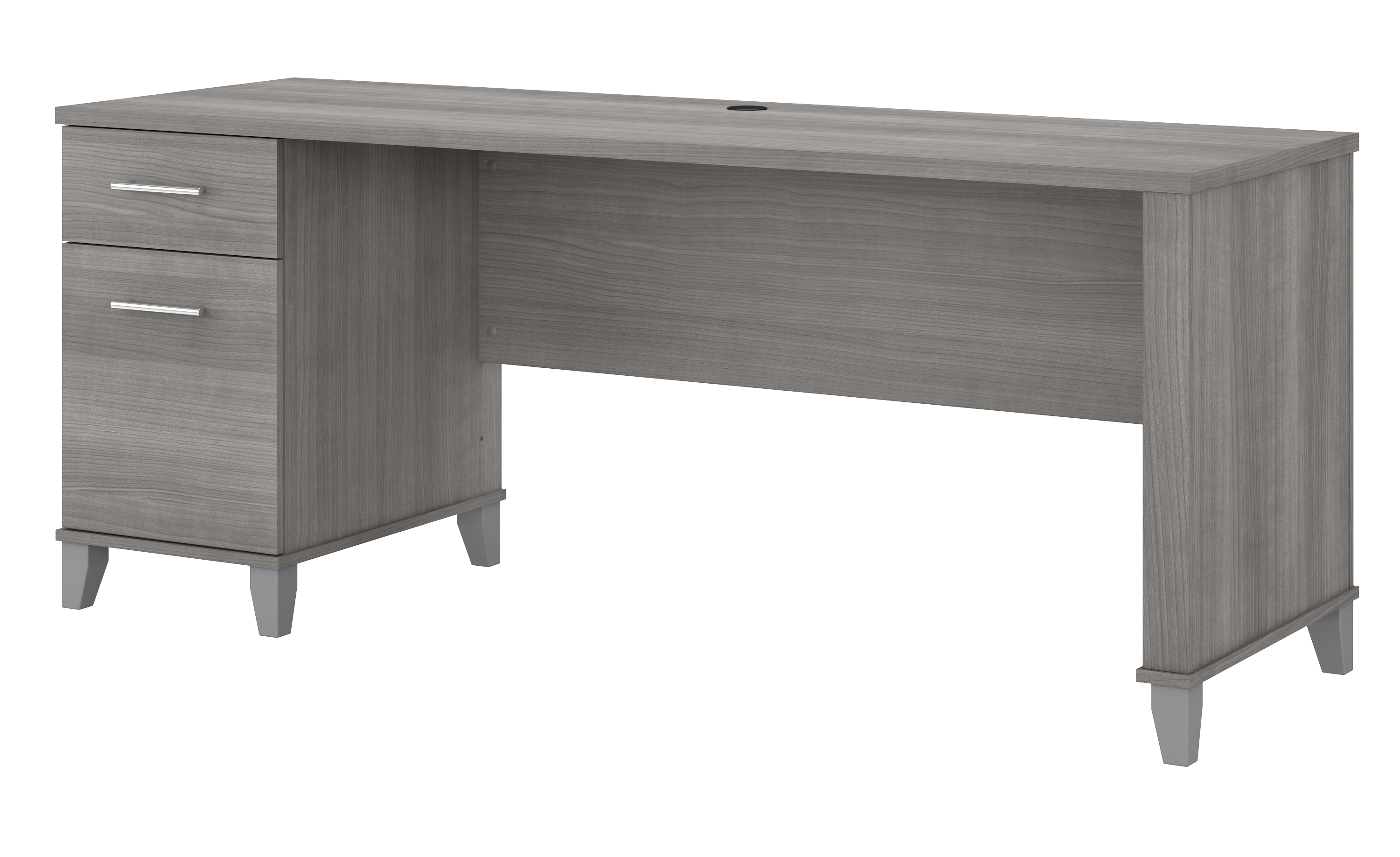 Bush Furniture Somerset 72W Office Desk with Drawers | Platinum Gray/White_0