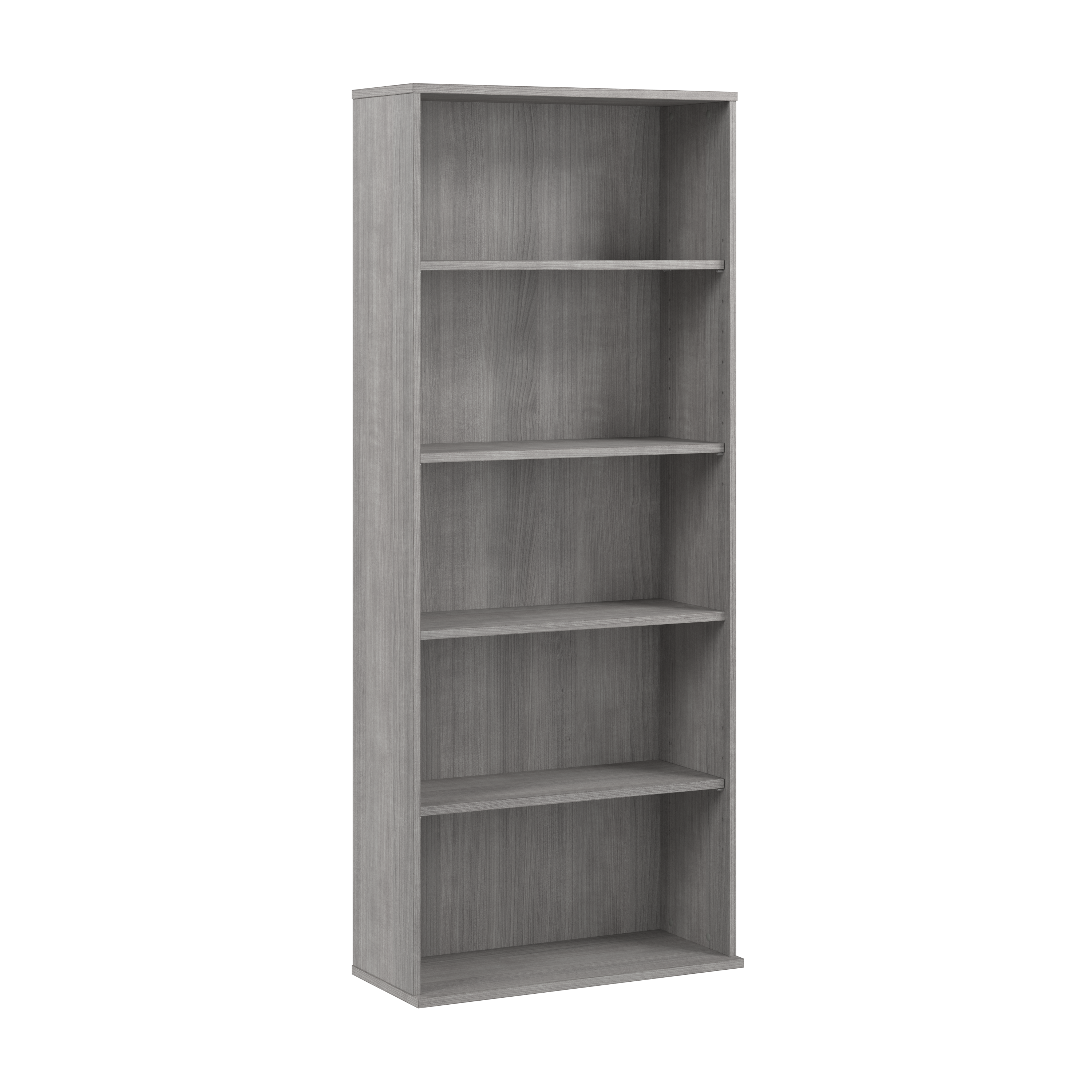 Bush Business Furniture Hustle Tall 5 Shelf Bookcase | Platinum Gray_0