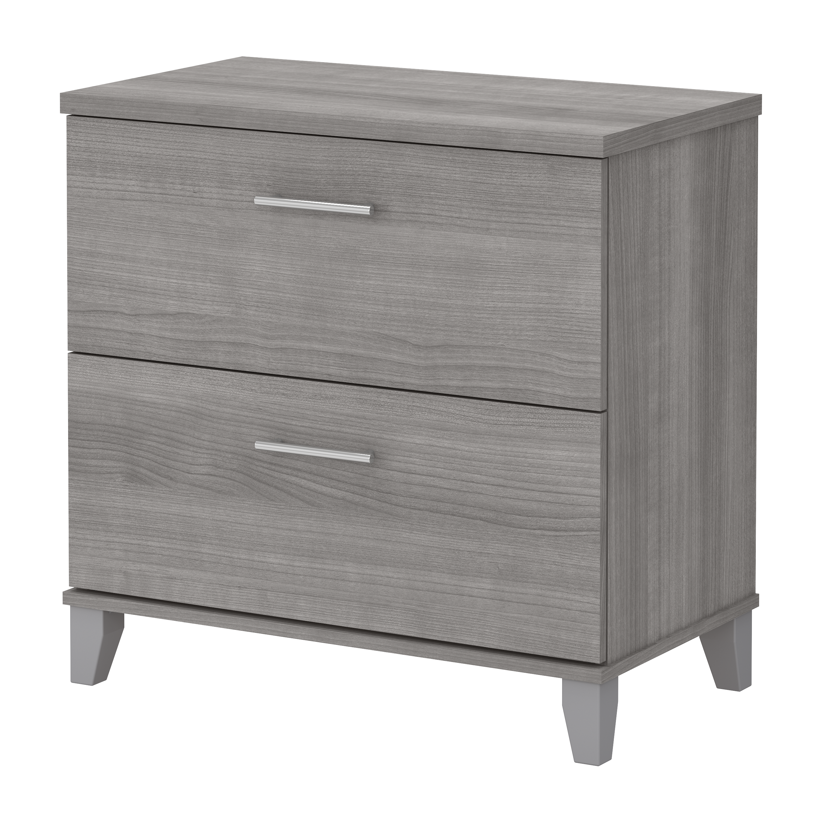 Bush Furniture Somerset 2 Drawer Lateral File Cabinet | Platinum Gray/White_0