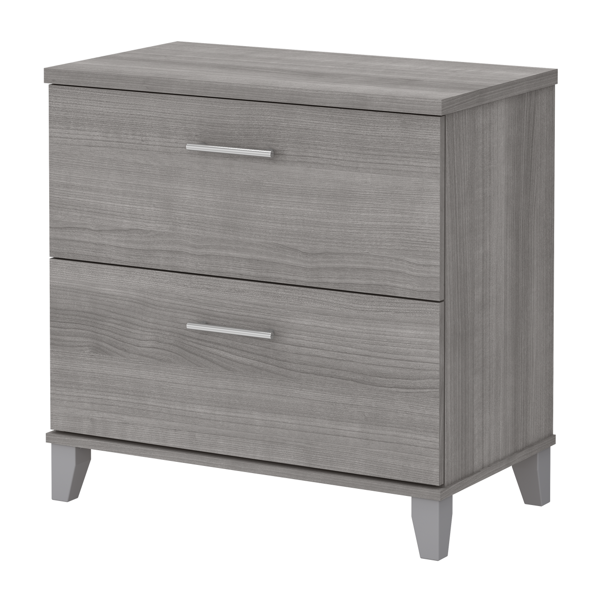 Bush Furniture Somerset 2 Drawer Lateral File Cabinet | Platinum Gray/White_0