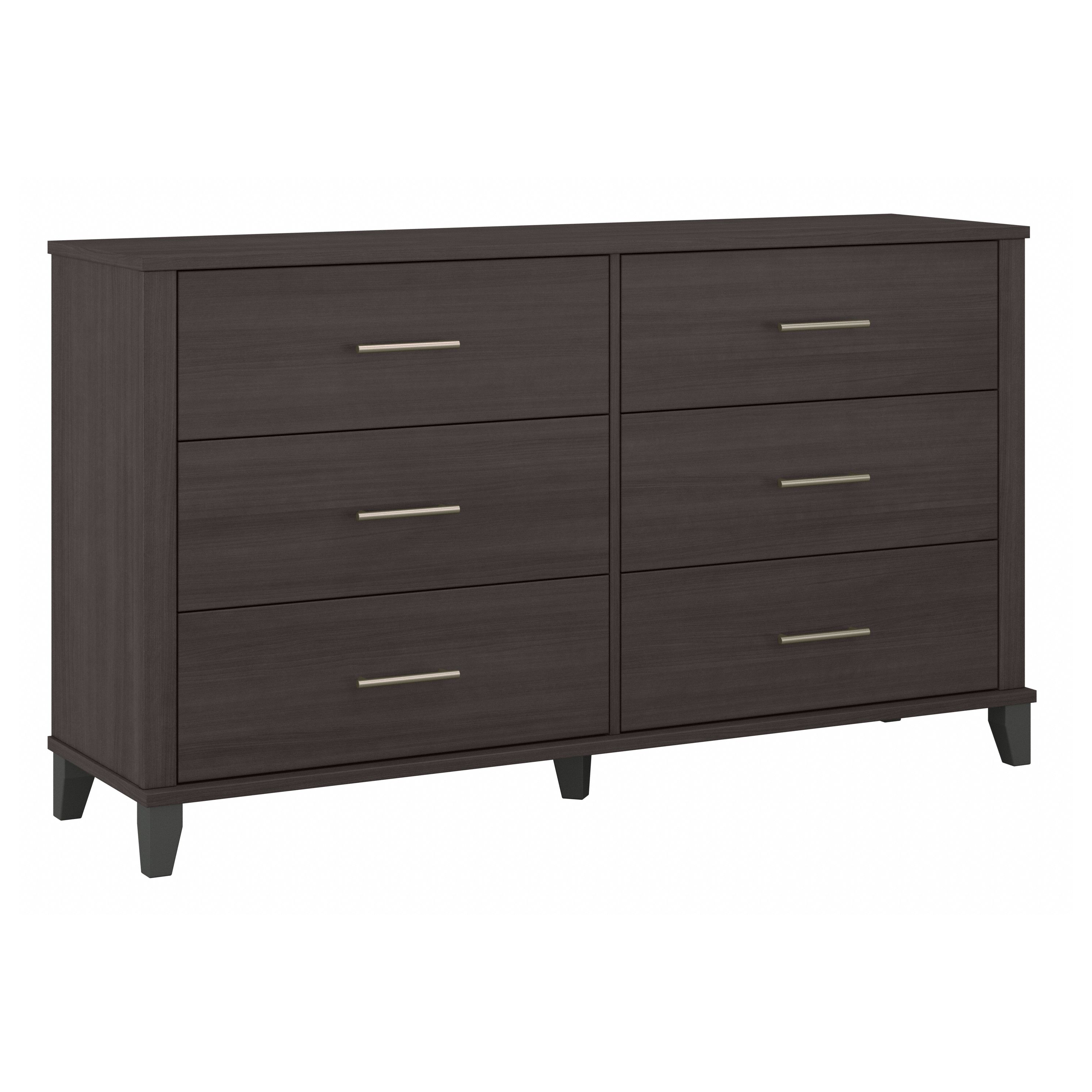 Bush Furniture Somerset 6 Drawer Dresser | Storm Gray_0