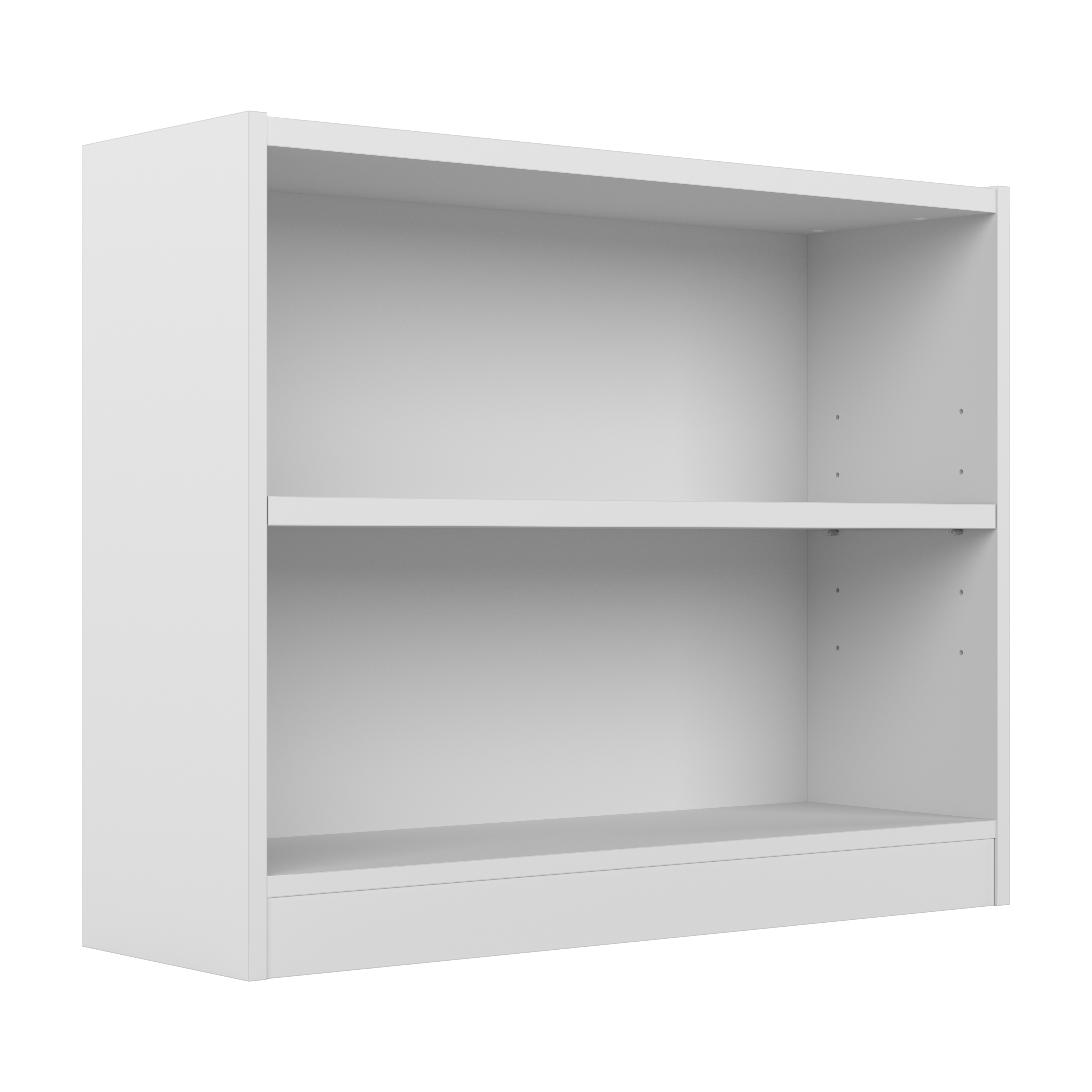 Bush Furniture Universal Small 2 Shelf Bookcase | White_0