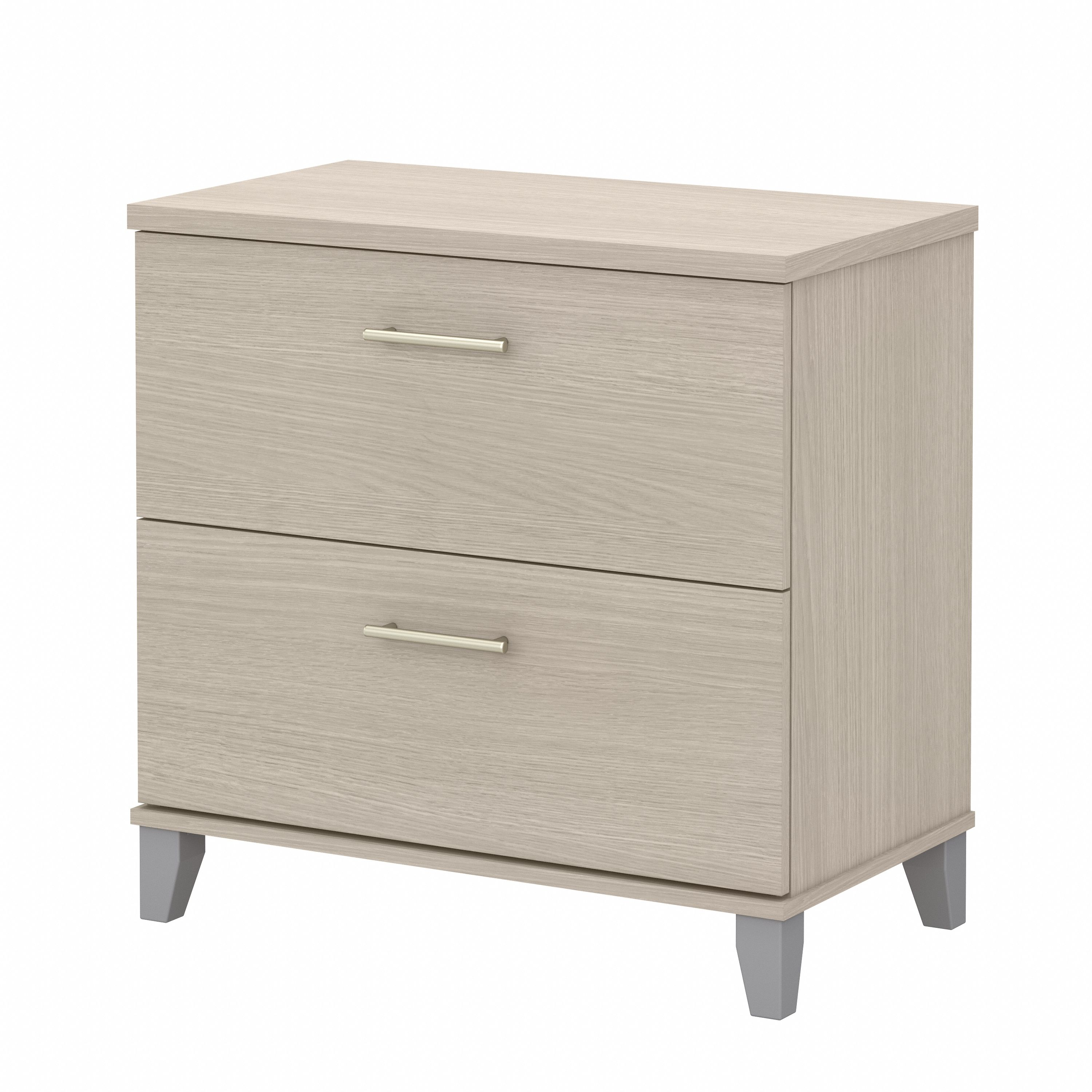 Bush Furniture Somerset 2 Drawer Lateral File Cabinet | Sand Oak/White_0