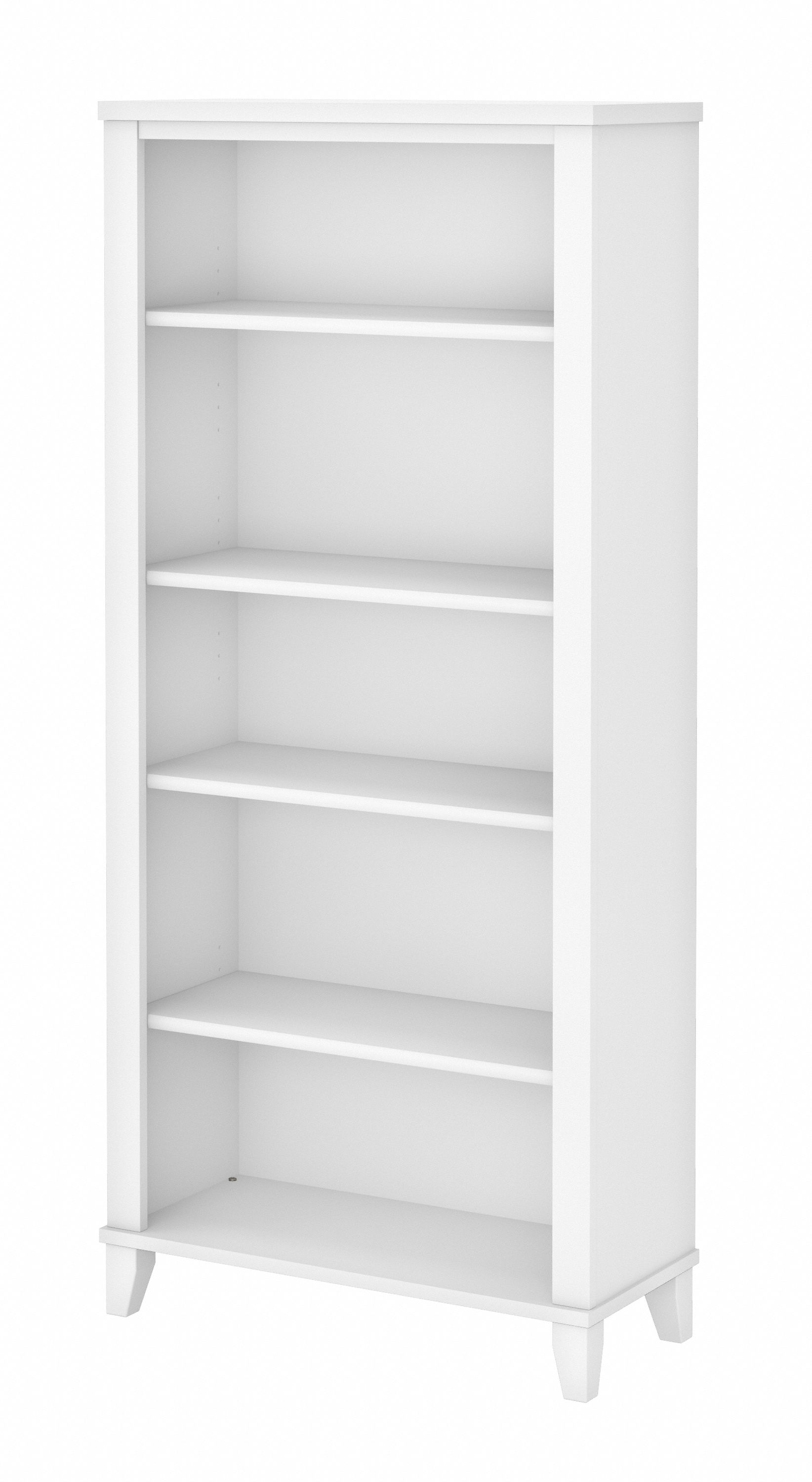 Bush Furniture Somerset Tall 5 Shelf Bookcase | White_0