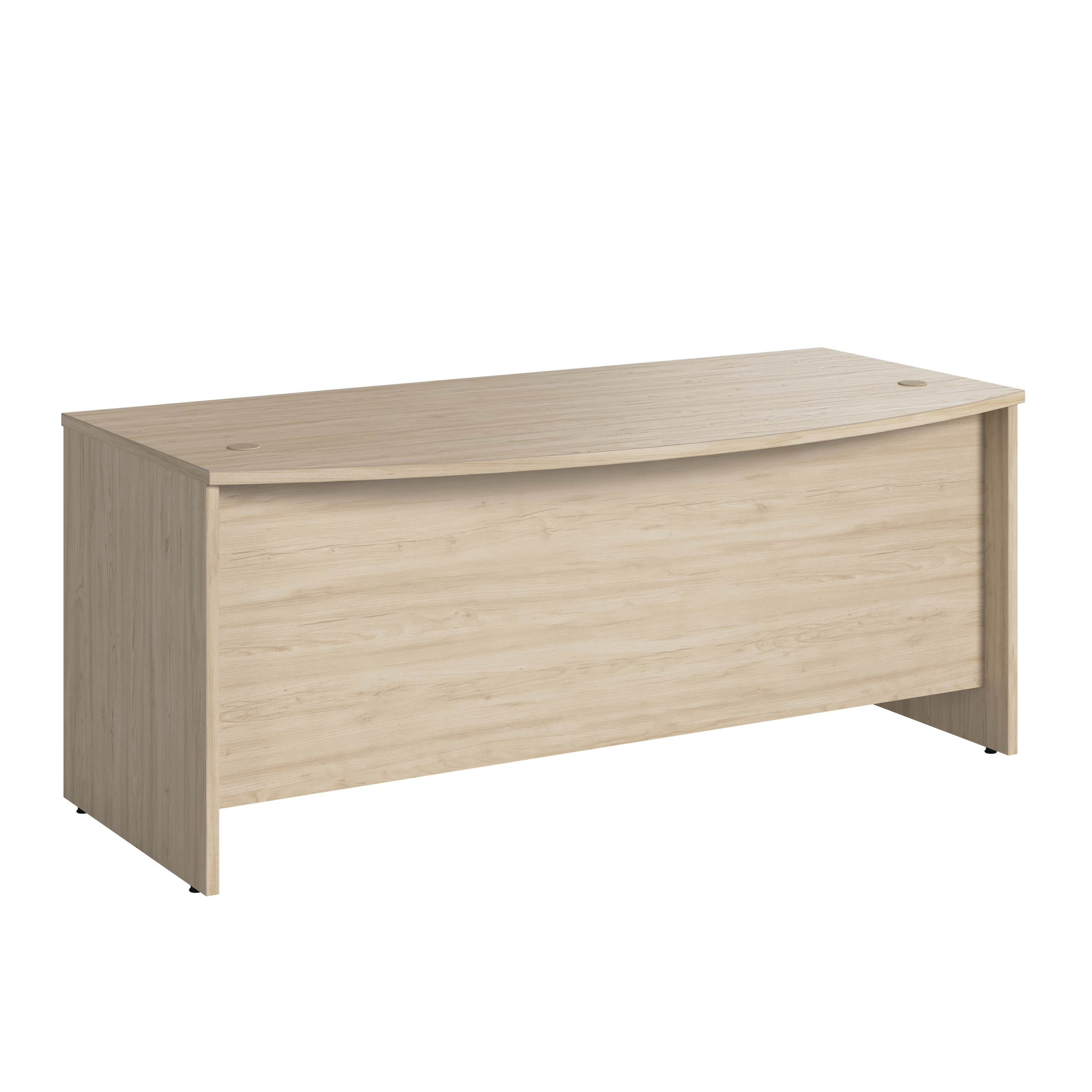 Bush Business Furniture Studio C 72W x 36D Bow Front Desk | Natural Elm_0