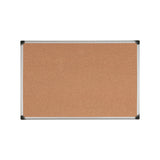 MasterVision Maya Cork Bulletin Board, 24" x 36", Aluminum Frame