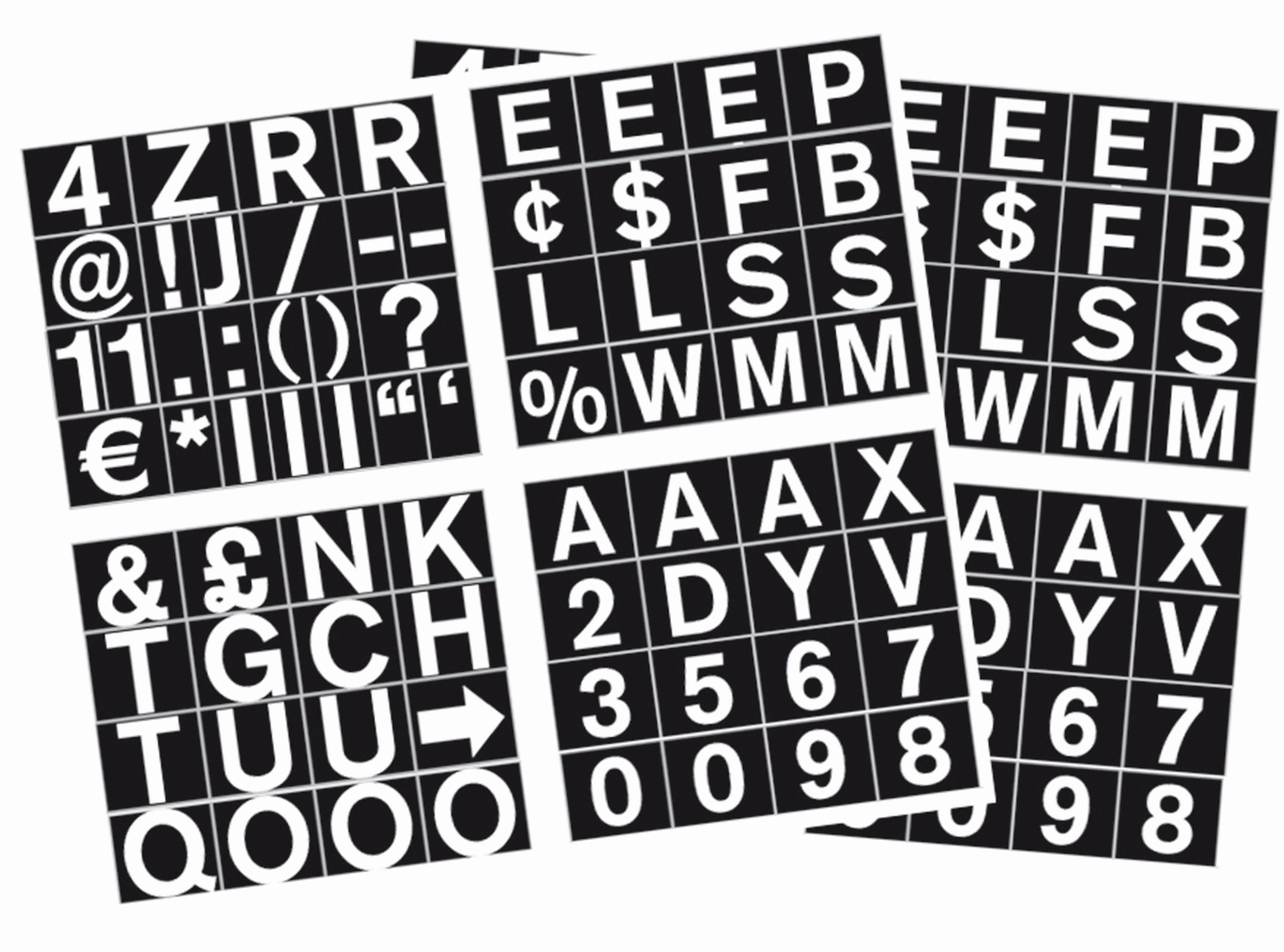 MasterVision 1" Magnetic Set of Letters, Numbers & Symbols