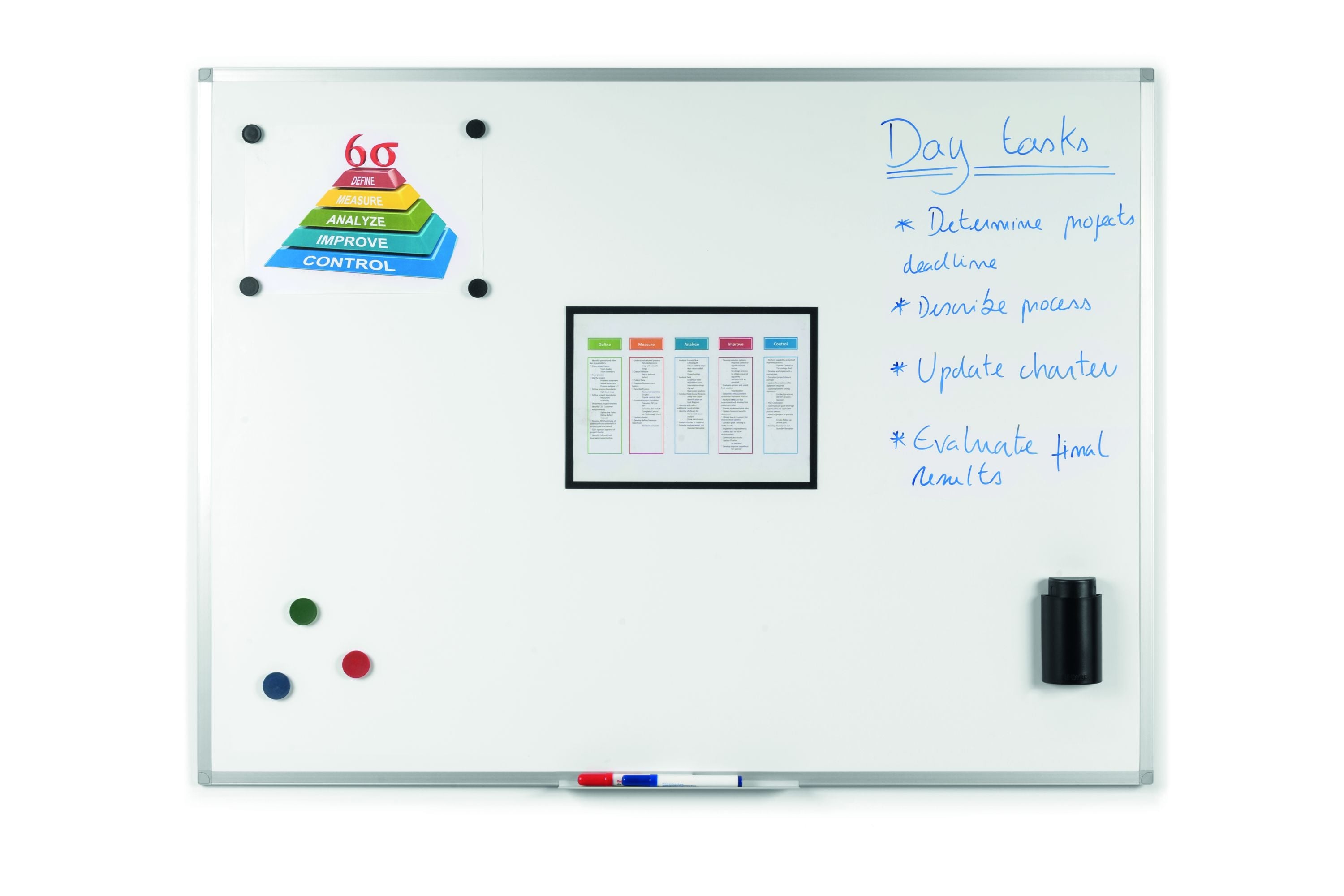 MasterVision Ayda Magnetic Porcelain Dry-Erase Board, 36" x 48"