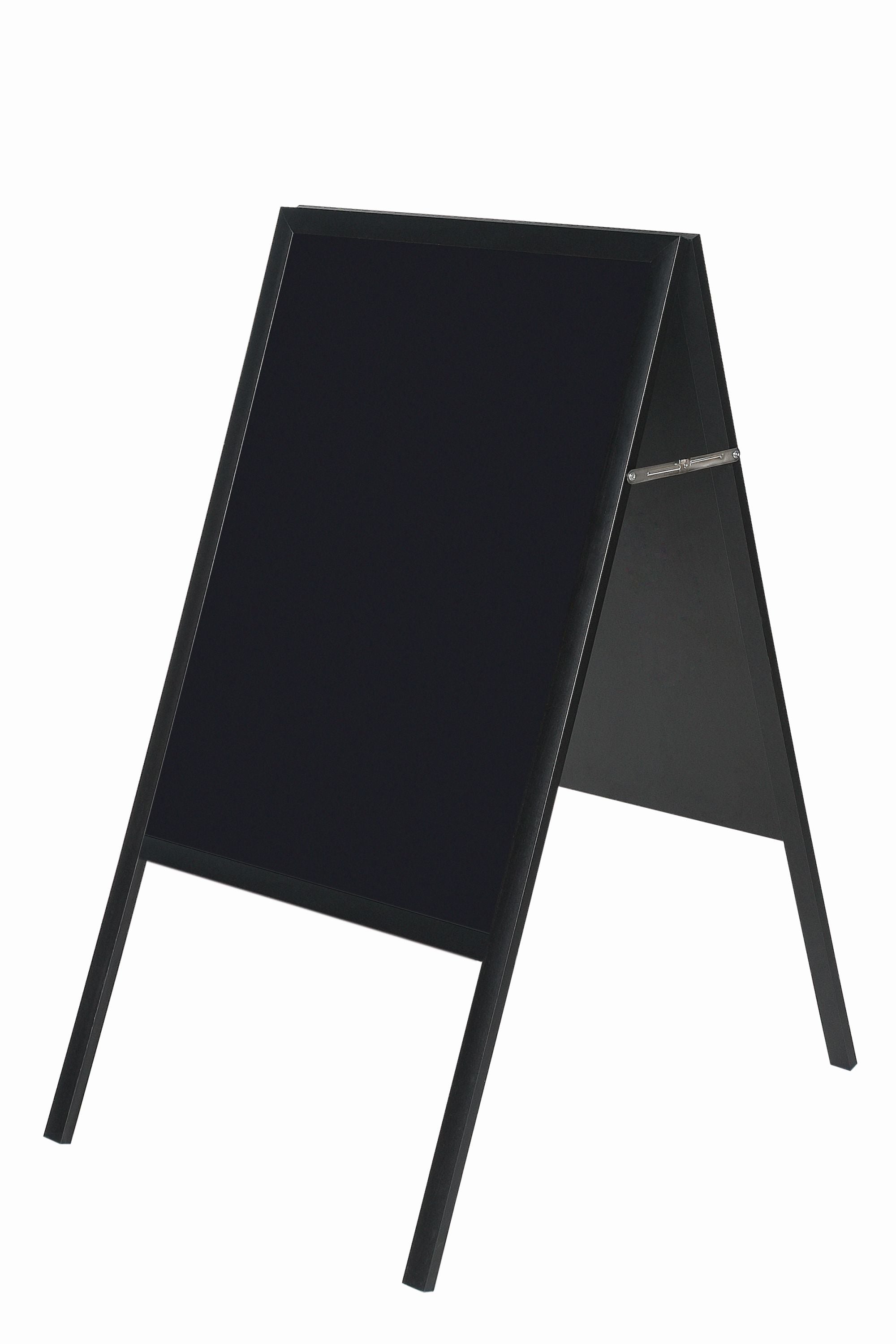 MasterVision Magnetic Wet Erase A-Frame Sign Board, 33" x 21", Black Wood Frame