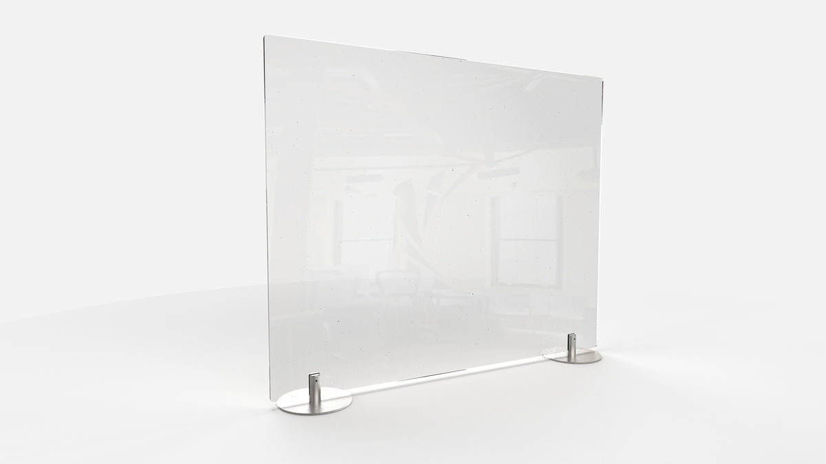 Ghent Desktop Protection Screen - Freestanding, Clear Thermoplastic, 24" H x 42" W_0