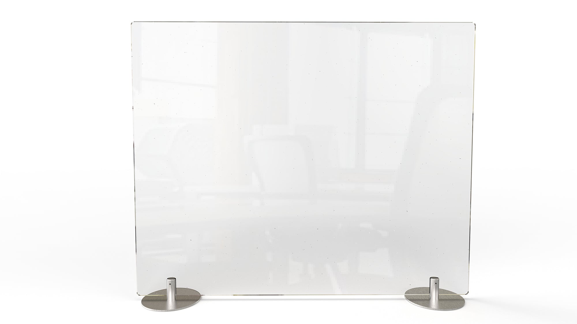 Ghent Desktop Protection Screen - Freestanding, Clear Thermoplastic, 24" H x 29" W_1