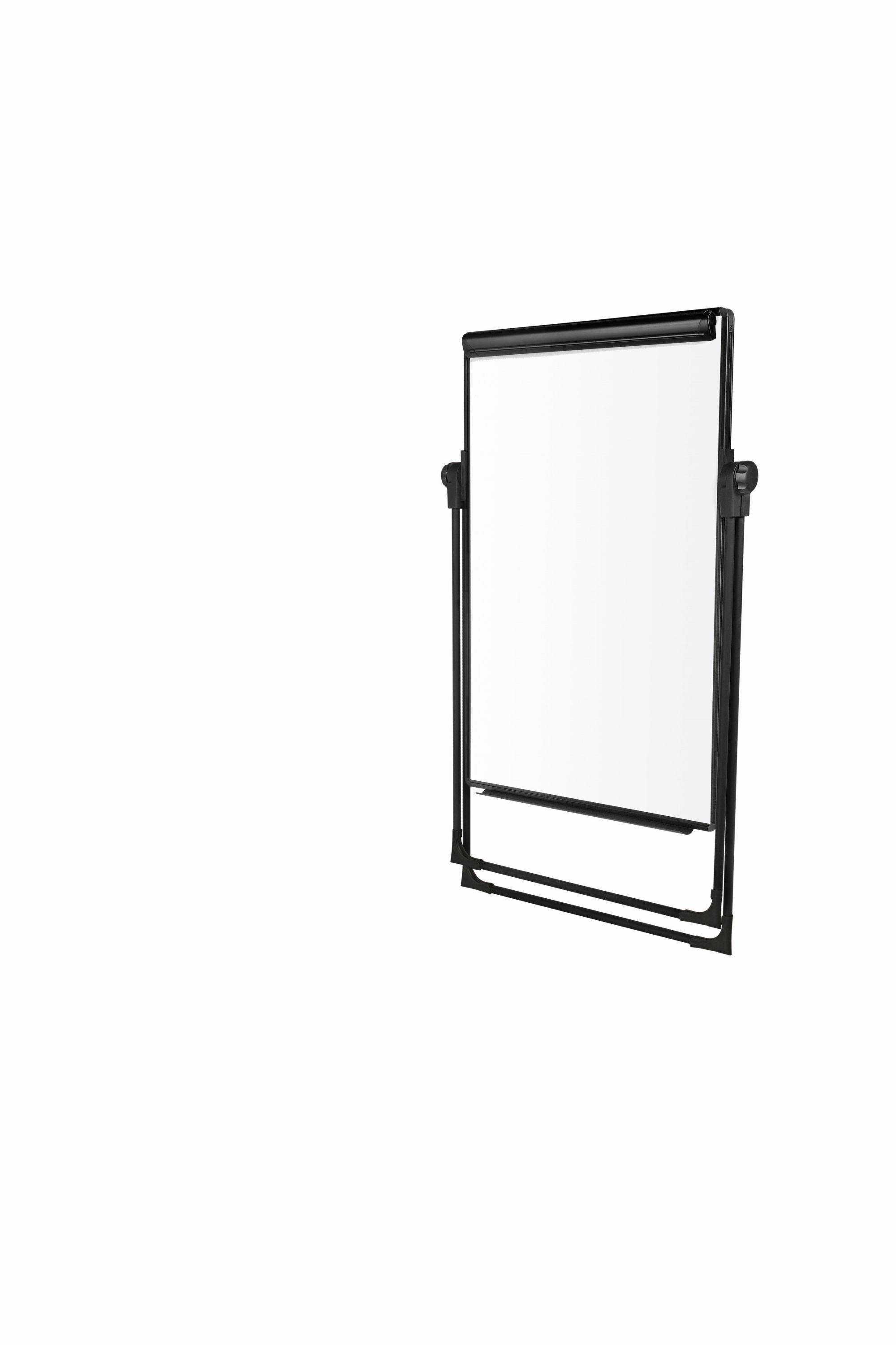 MasterVision Folds-to-a-Table Melamine Dry-Erase Footbar Easel, Black Aluminum Frame, 28.5" x 38"