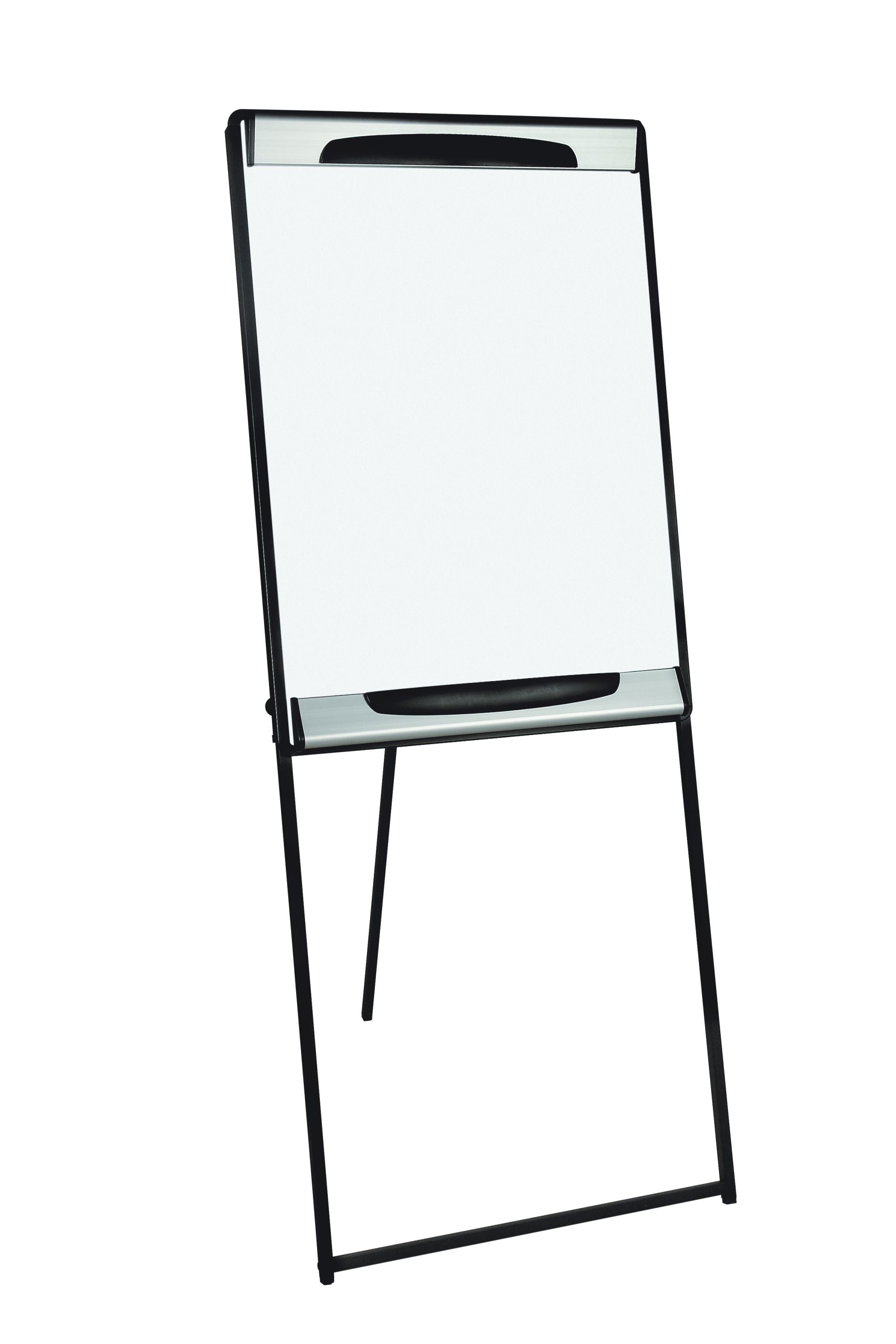 MasterVision Magnetic Dry-Erase Footbar Presentation Easel, Black & Silver Aluminum Frame, 29.5" x 42"