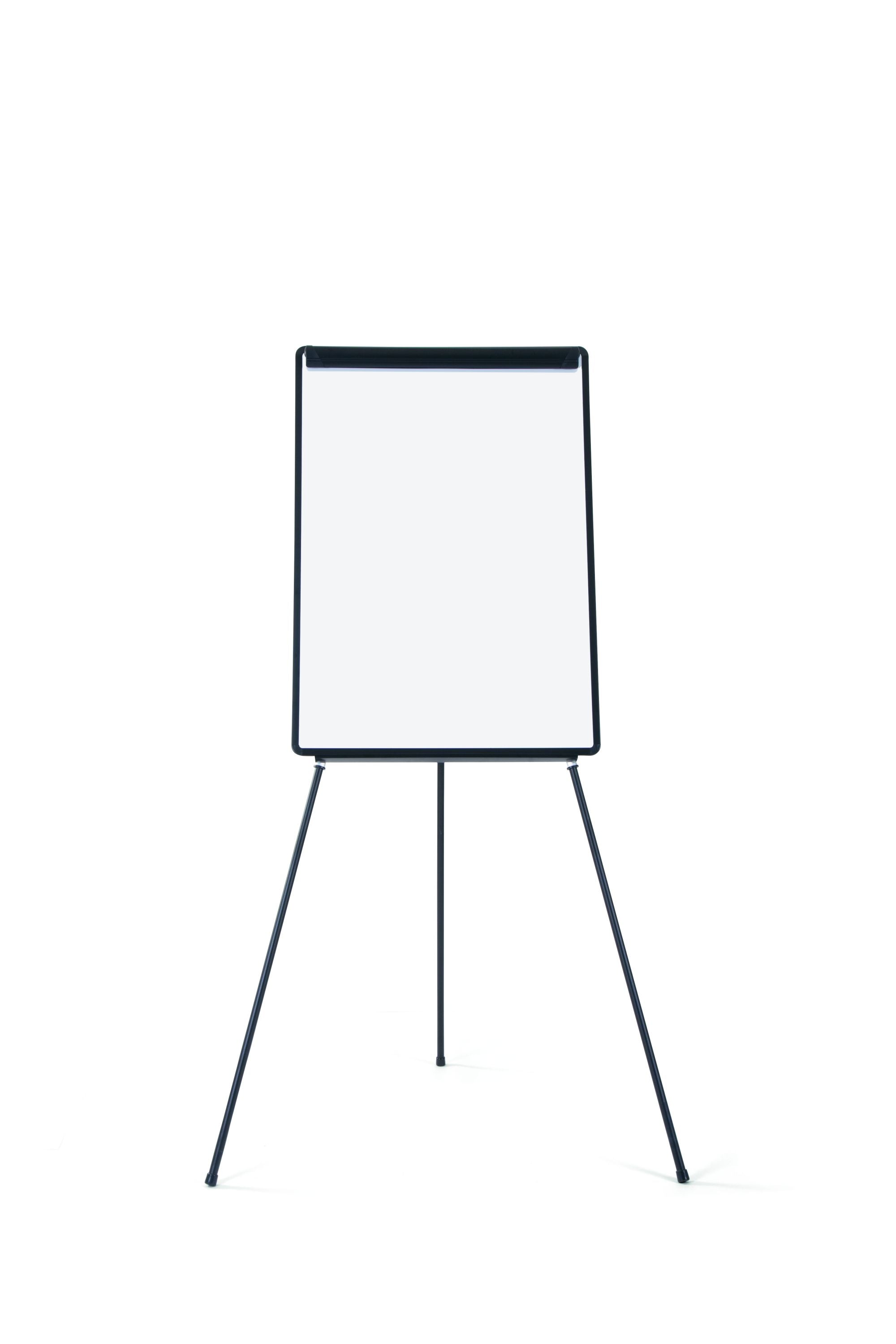 MasterVision Melamine Dry-Erase Tripod Presentation Easel, Black Plastic Frame, 29.5" x 42"