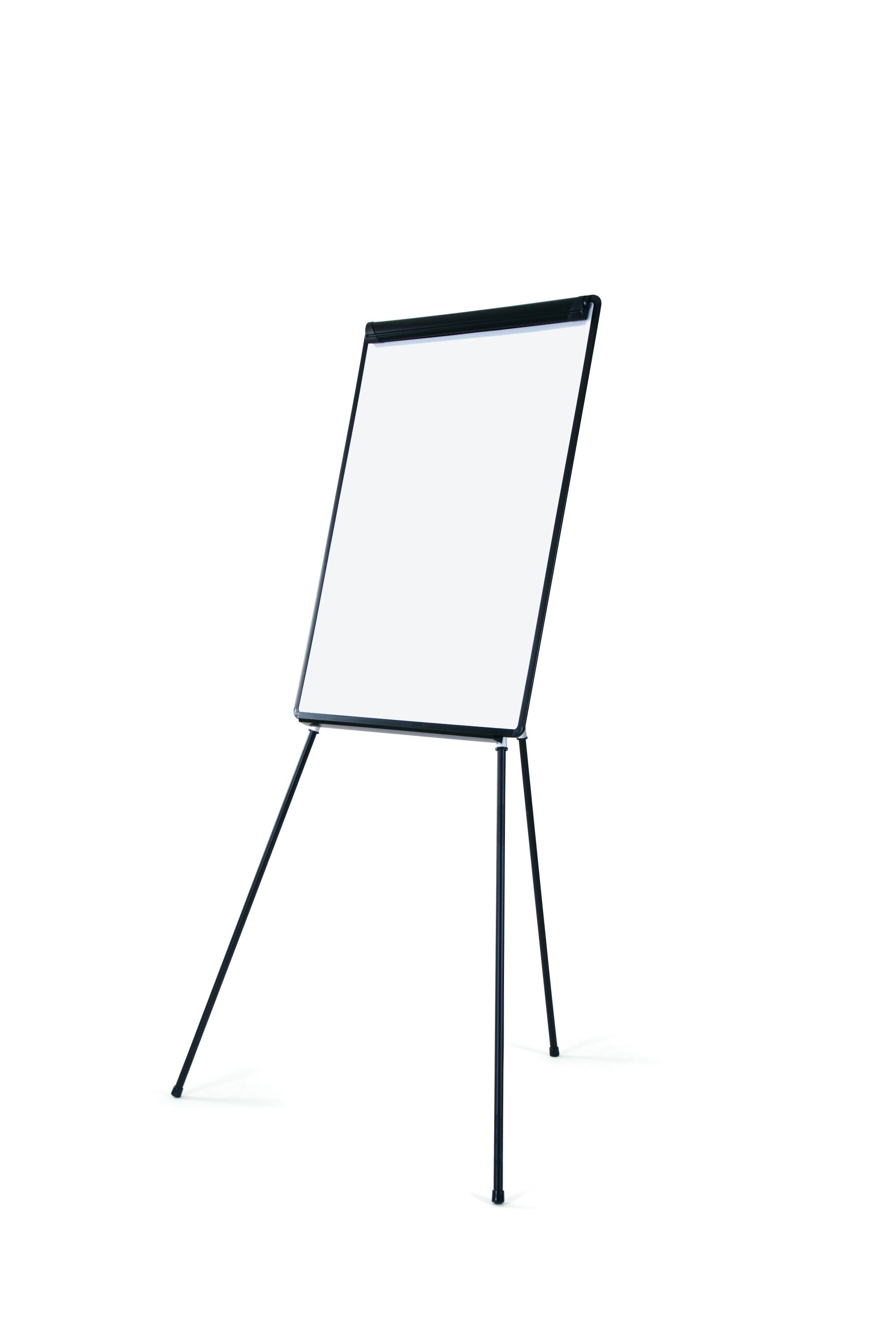 MasterVision Melamine Dry-Erase Tripod Presentation Easel, Black Plastic Frame, 29.5" x 42"