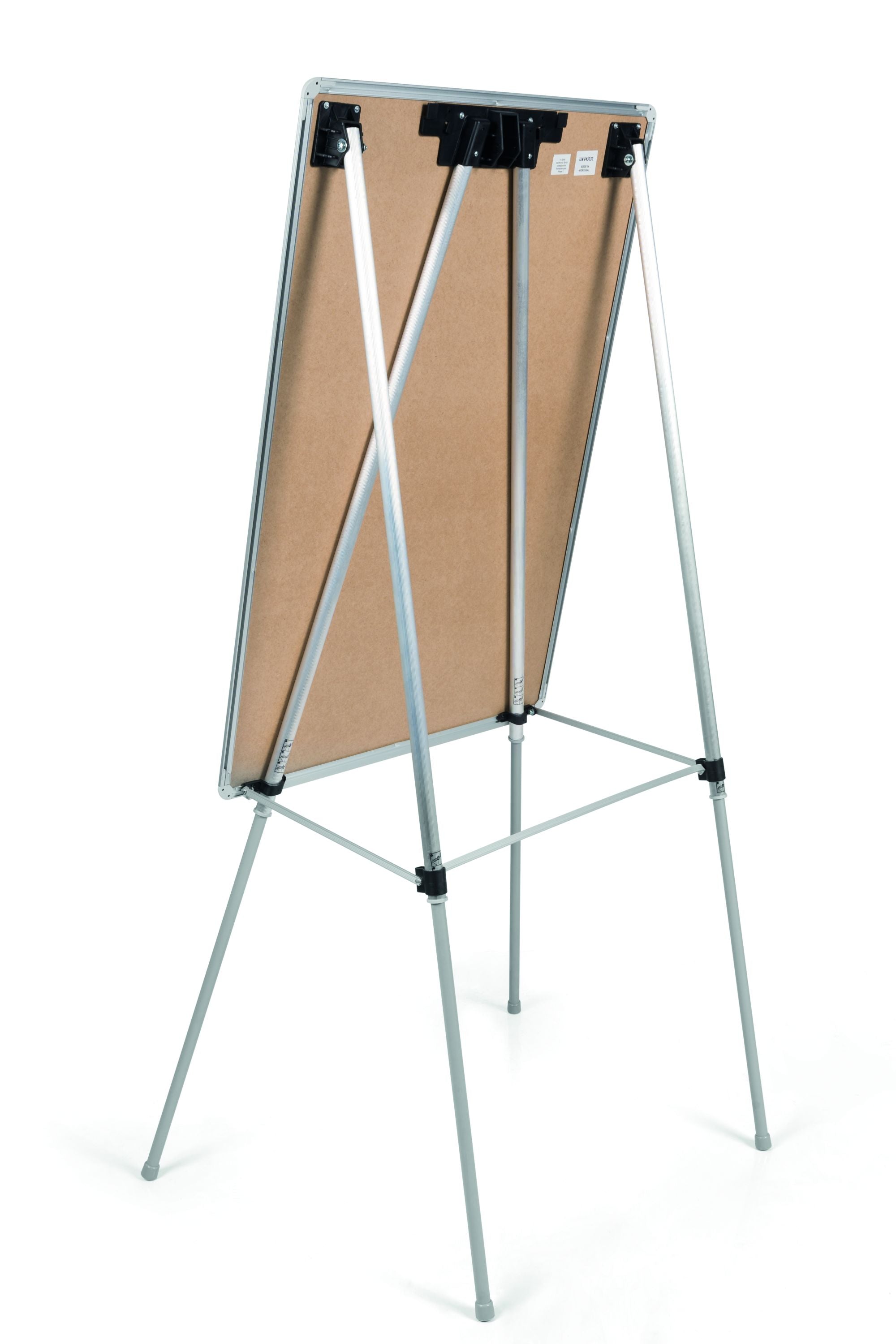 MasterVision Melamine Dry-Erase Quad-Pod Presentation Easel, Silver Aluminum Frame, 29.5" x 42"