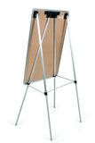 MasterVision Melamine Dry-Erase Quad-Pod Presentation Easel, Silver Aluminum Frame, 29.5" x 42"
