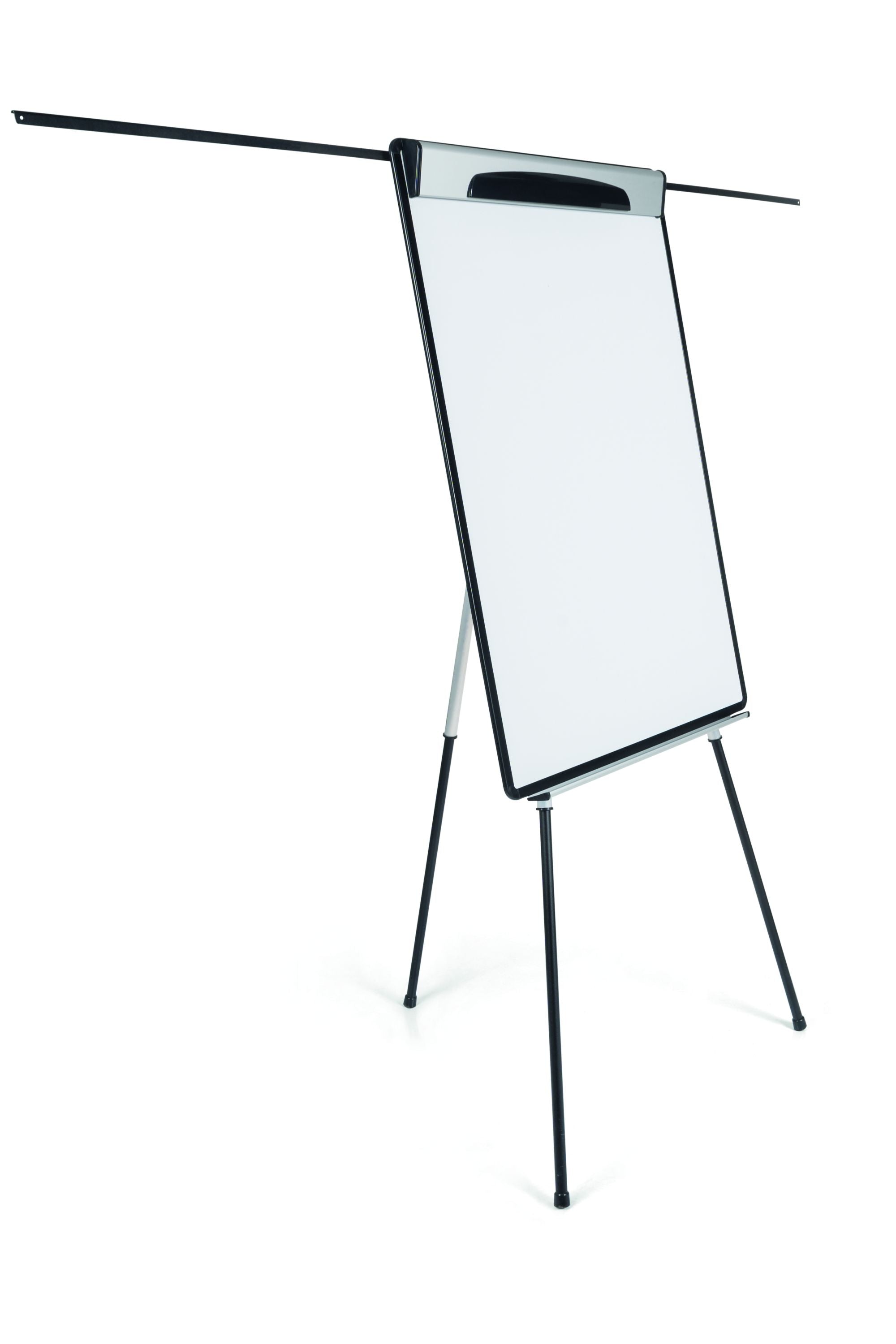 MasterVision Magnetic Steel Dry-Erase Tripod Presentation Easel with Extension Arms, Black and Silver Aluminum Frame, 29.5" x 42"