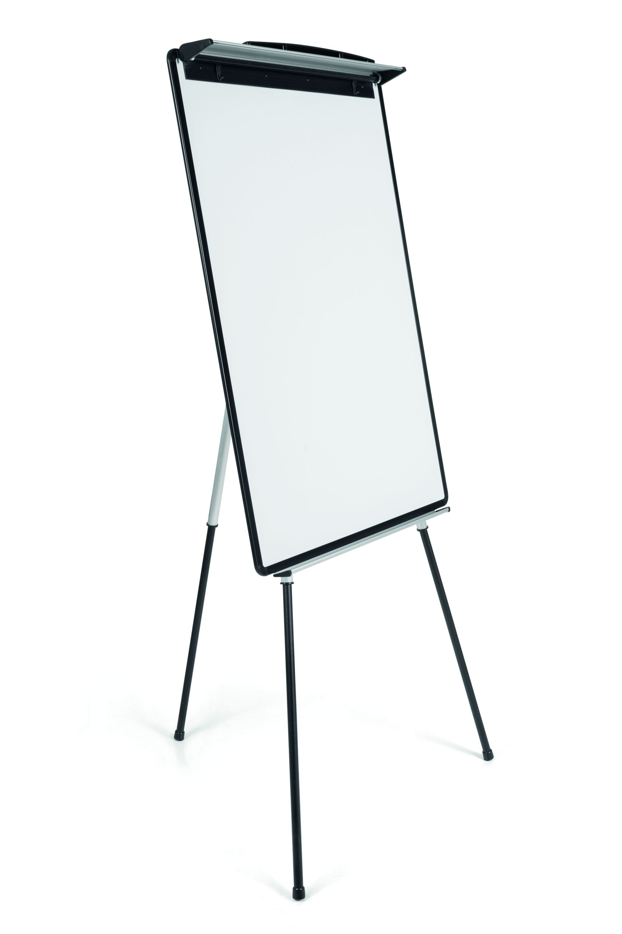 MasterVision Magnetic Steel Dry-Erase Tripod Presentation Easel with Extension Arms, Black and Silver Aluminum Frame, 29.5" x 42"