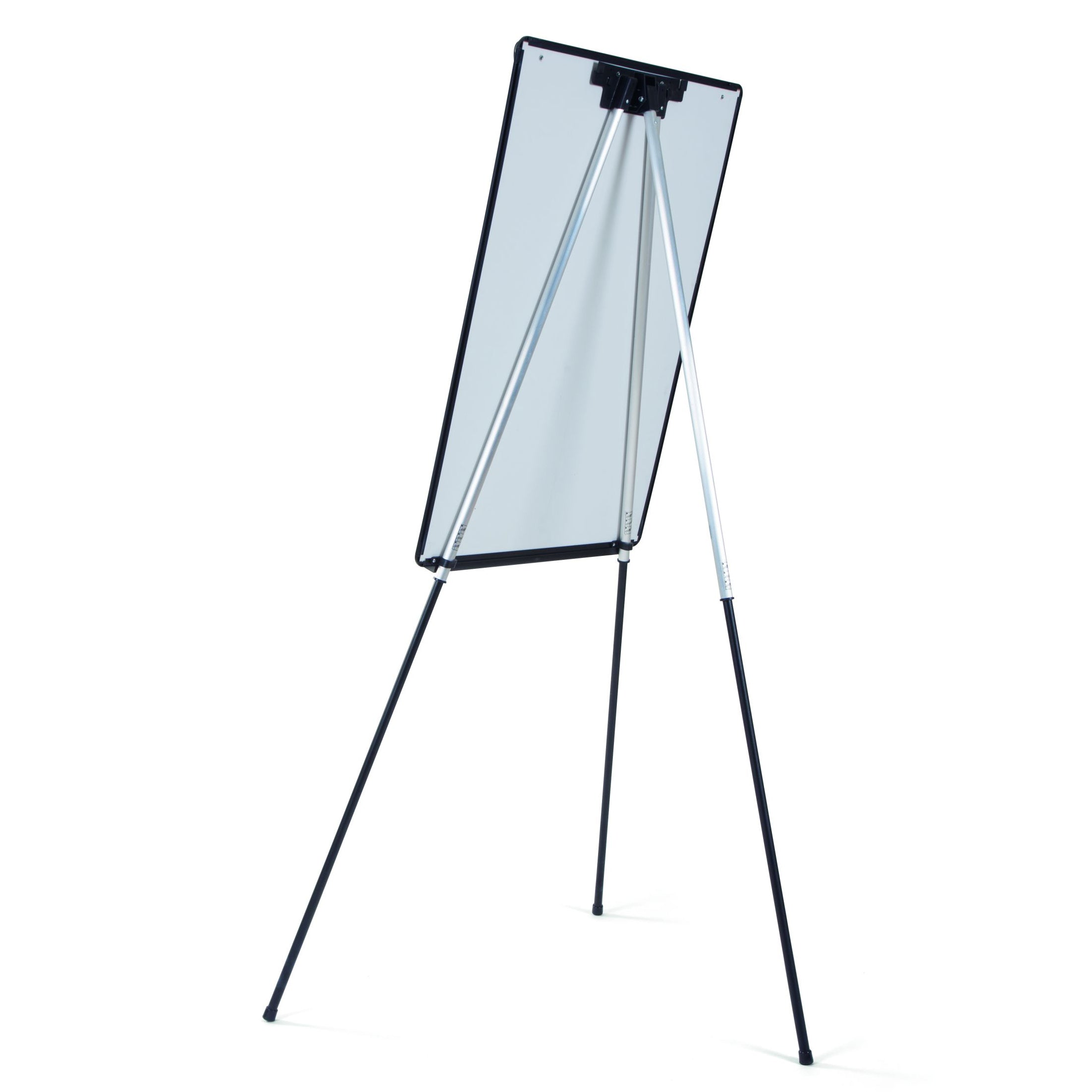 MasterVision Magnetic Dry-Erase Tripod Presentation Easel, Black Plastic Frame, 29.5" x 42"