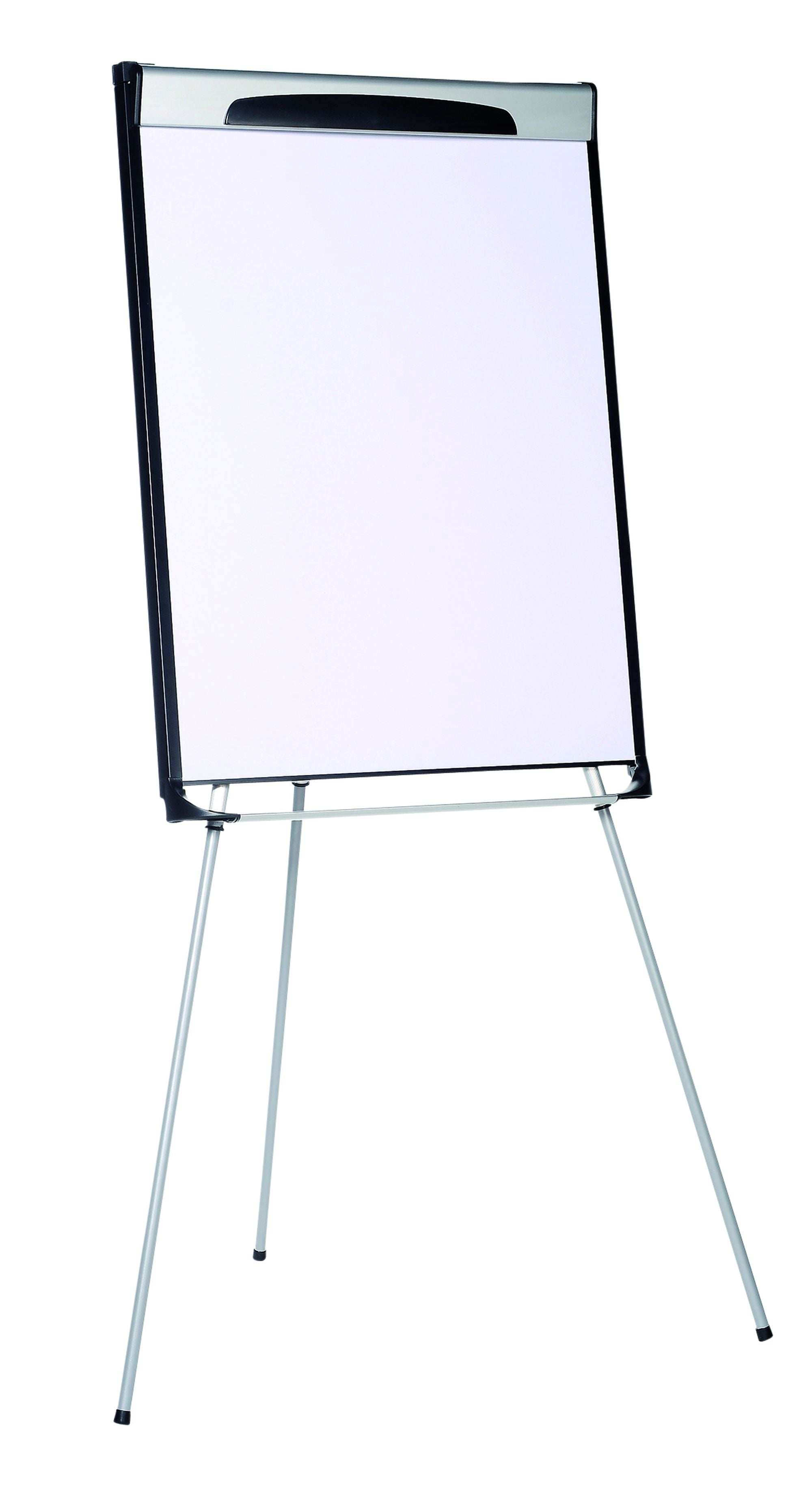 MasterVision Magnetic Steel Dry-Erase Tripod Presentation Easel, Black and Silver Aluminum Frame, 29.5" x 42"