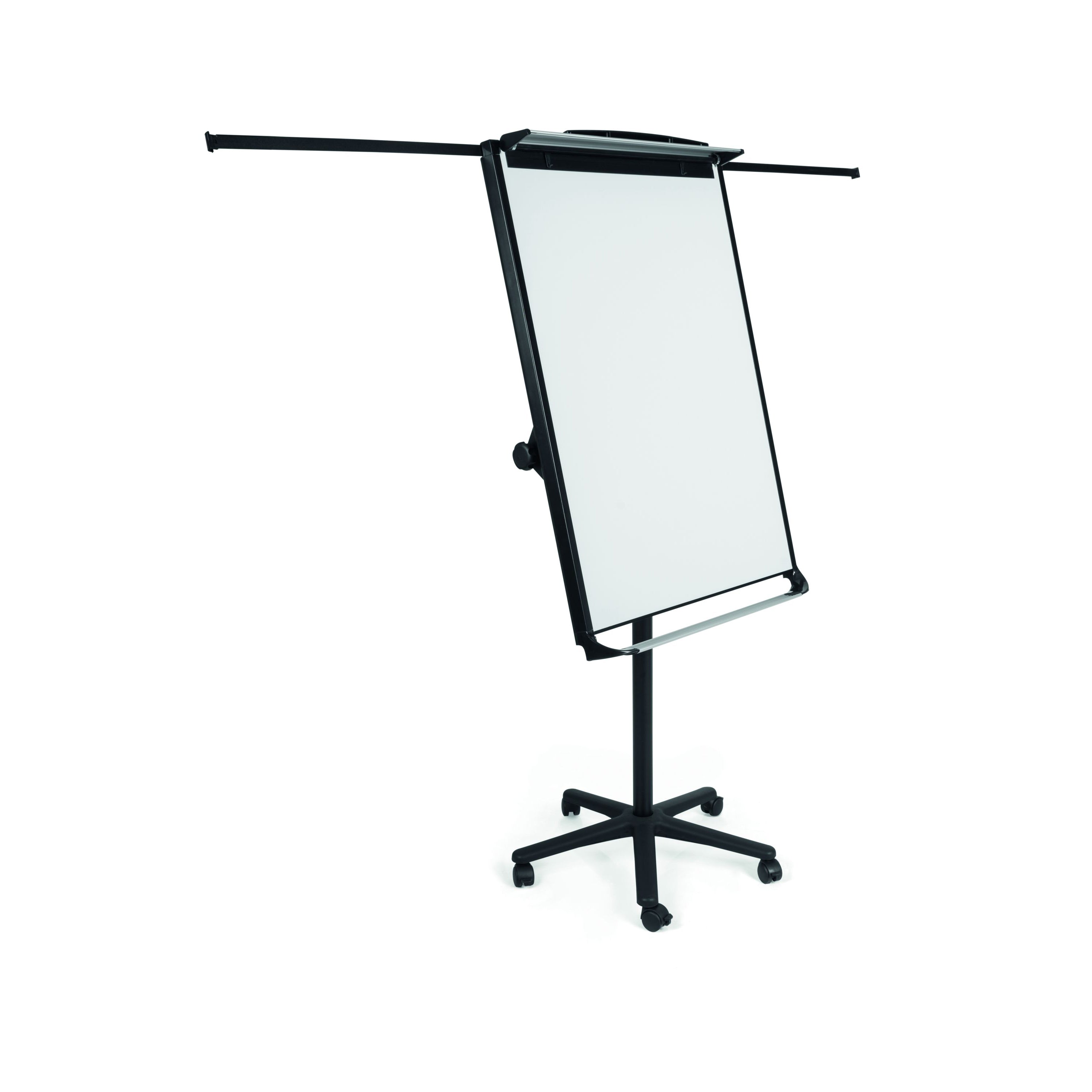 MasterVision Magnetic Porcelain Dry-Erase Mobile Presentation Easel, Black & Silver, 29.5" x 42"