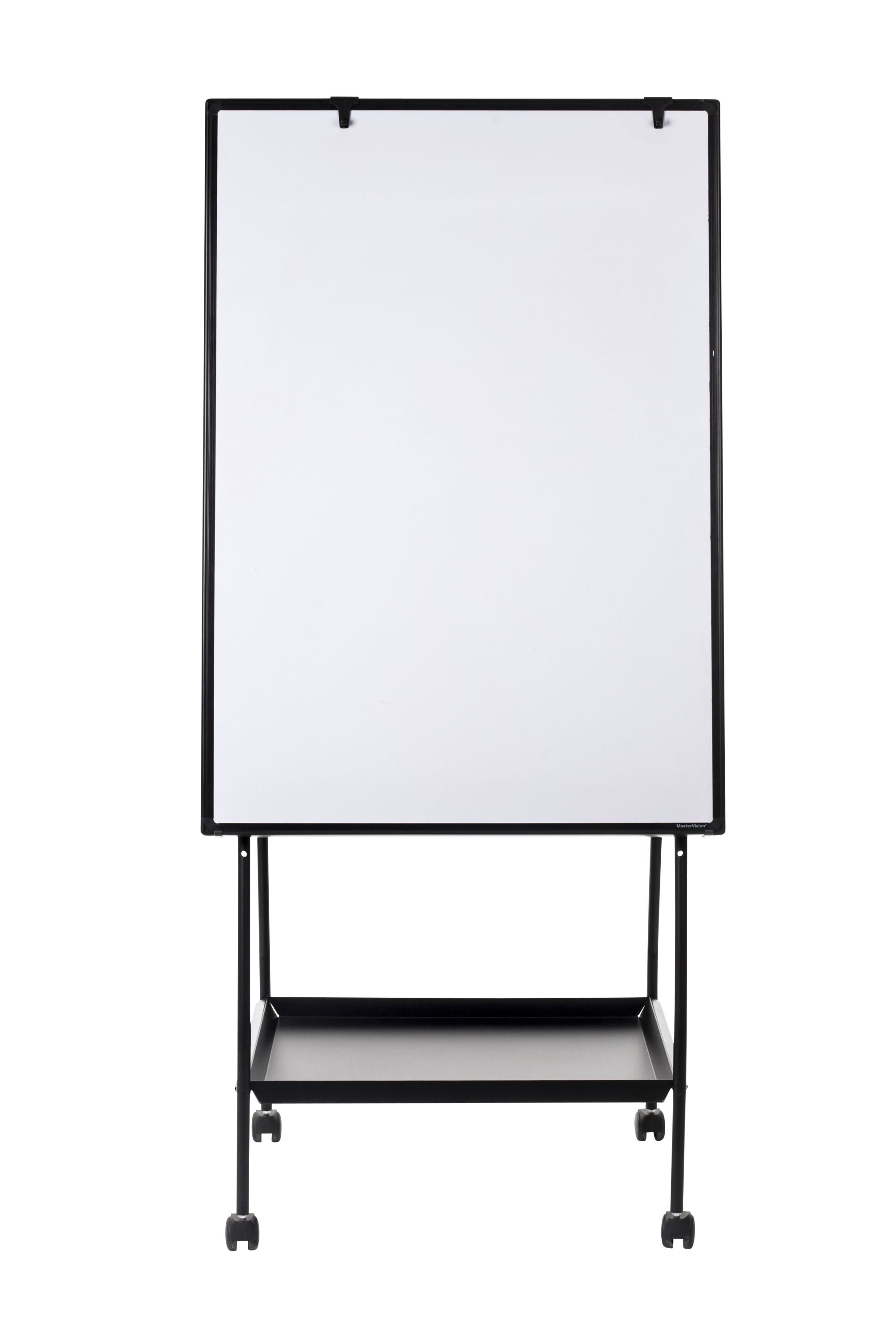 MasterVision Creation Station Melamine Dry-Erase Mobile Easel, Black Aluminum Frame, 29.5" x 42"