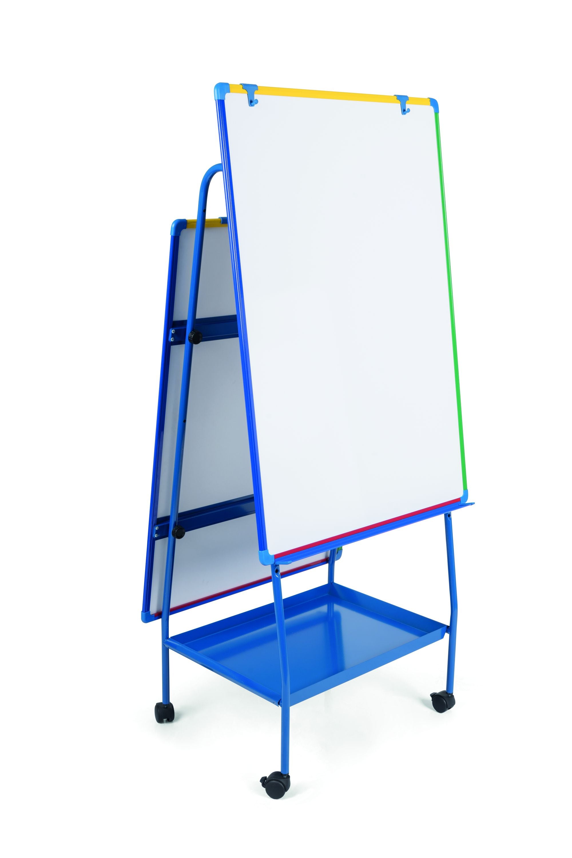 MasterVision Schoolmate Creation Station Melamine Dry-Erase Mobile Easel, Aluminum Frame, 29.5" x 42"