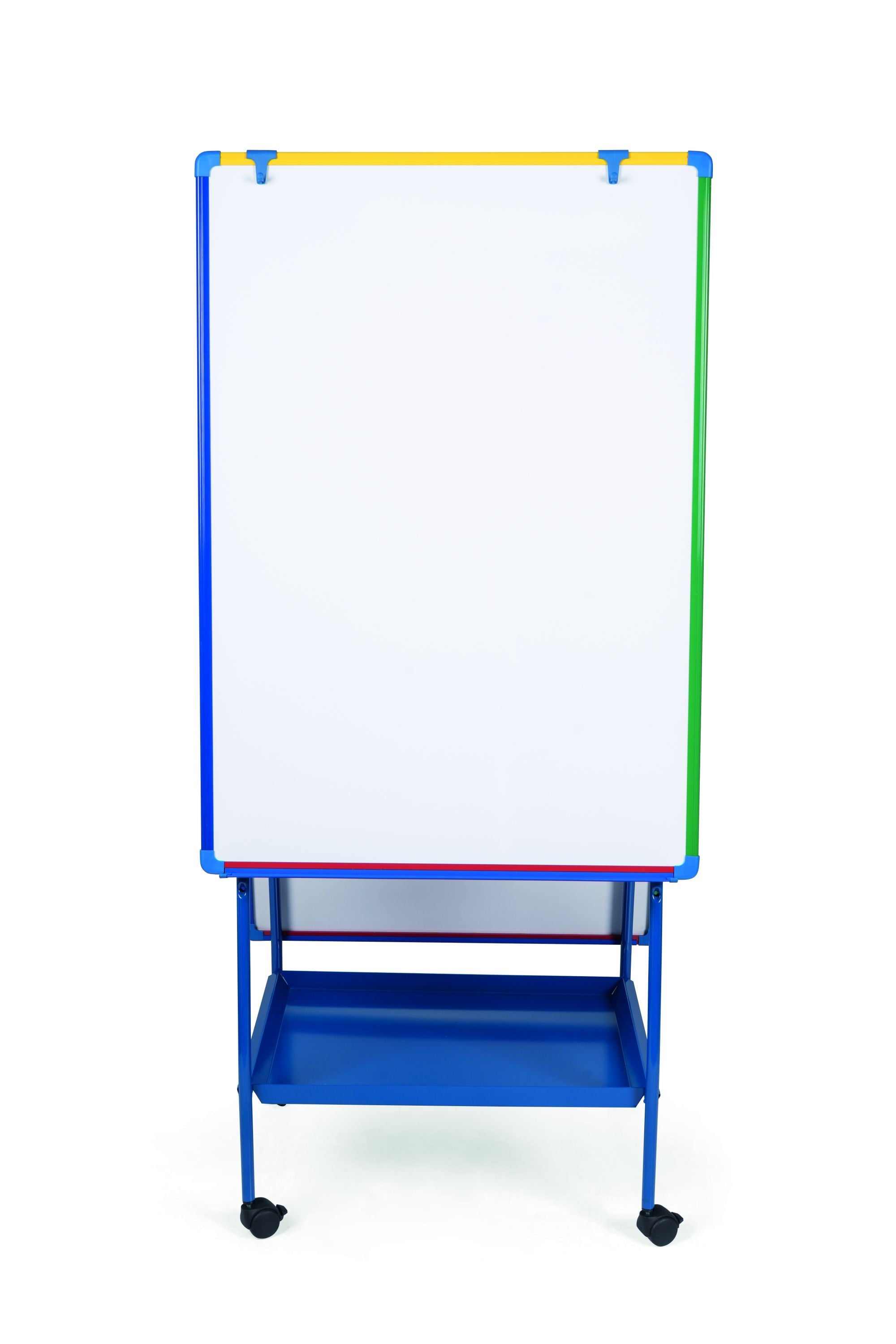 MasterVision Schoolmate Creation Station Melamine Dry-Erase Mobile Easel, Aluminum Frame, 29.5" x 42"