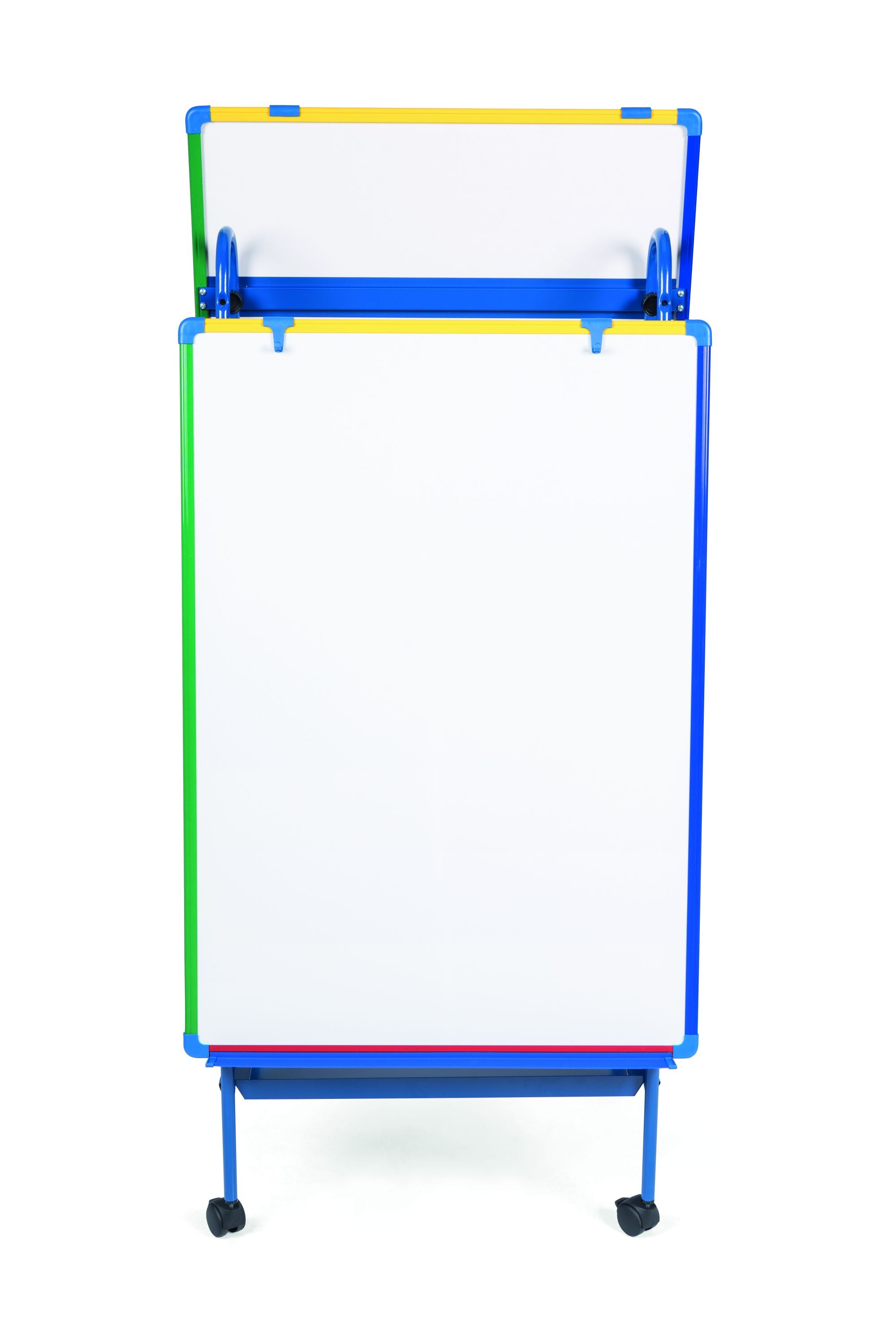 MasterVision Schoolmate Creation Station Melamine Dry-Erase Mobile Easel, Aluminum Frame, 29.5" x 42"