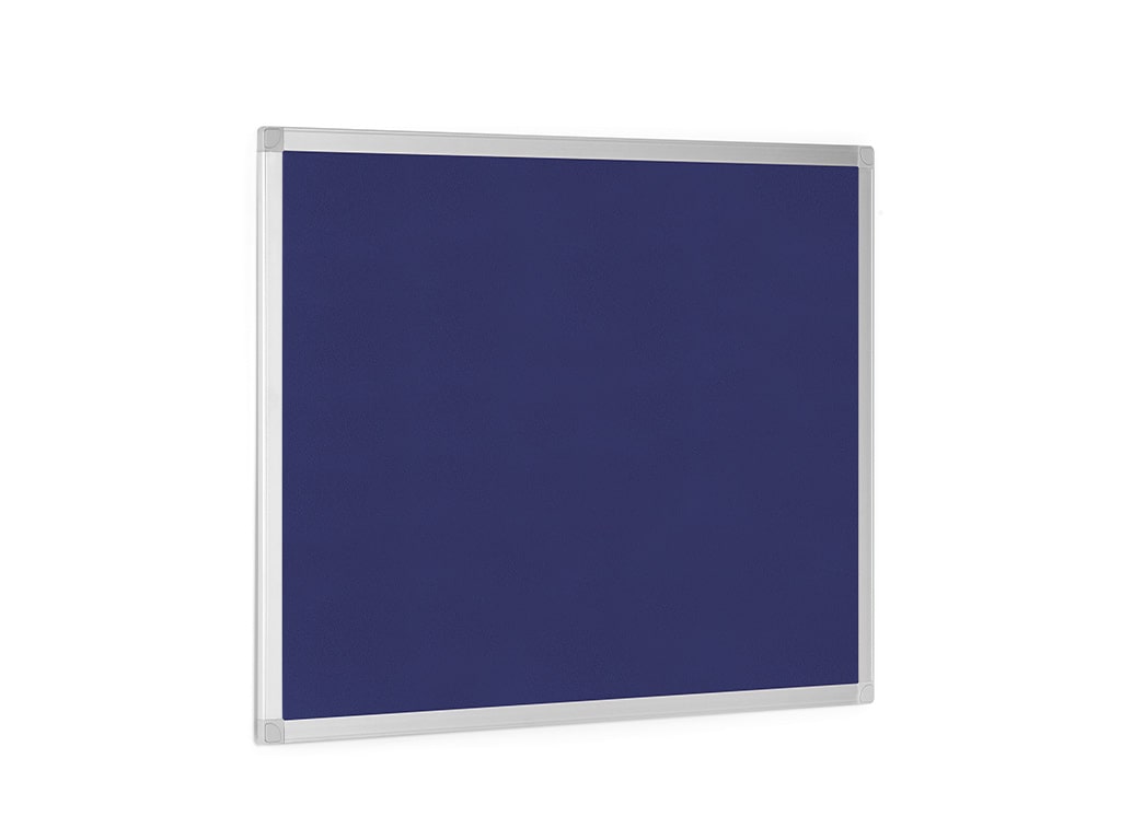 MasterVision Ayda Blue Felt Bulletin Board, 24" x 36", Aluminum Frame