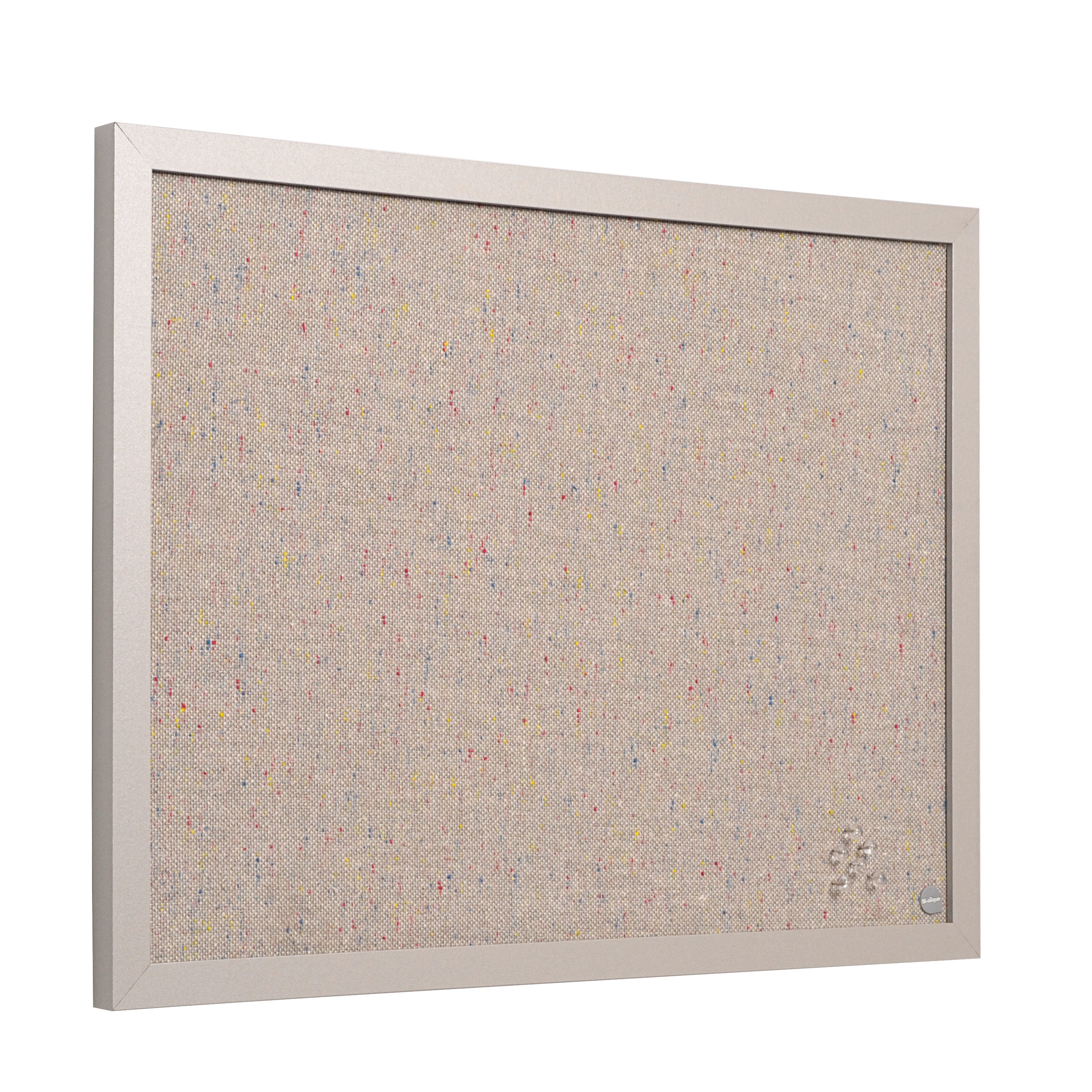 MasterVision Gray Fabric Bulletin Board, 18" x 24", Gray MDF Frame