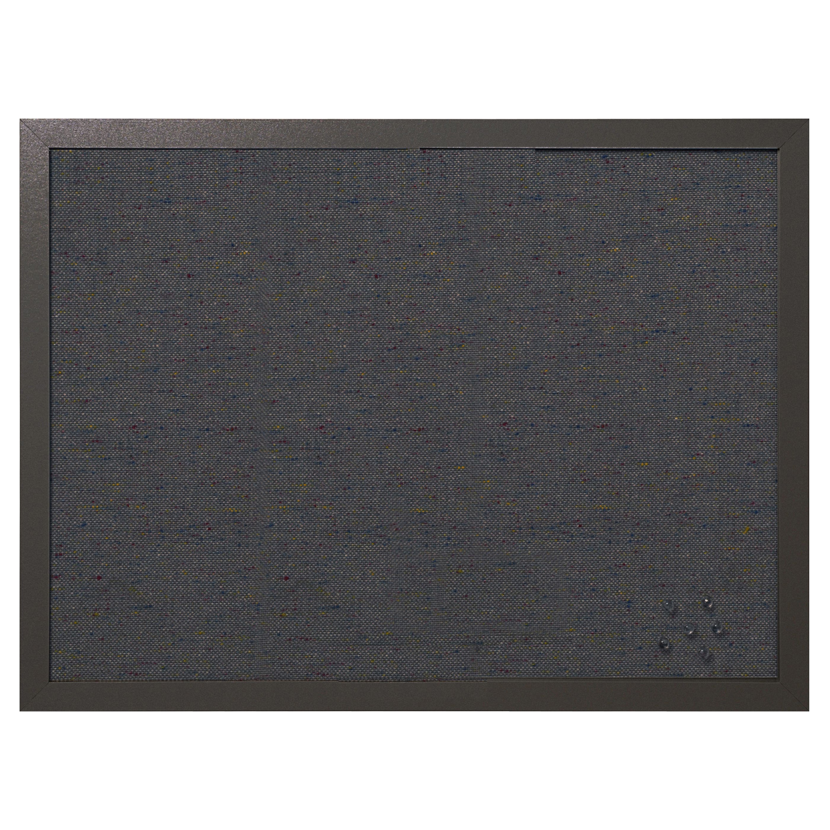 MasterVision Black Fabric Bulletin Board, 18" x 24", Black MDF Frame