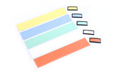 MasterVision Data Card Replacement Inserts, Assorted Colors, Accessories, 1" x 2", 1000 pack